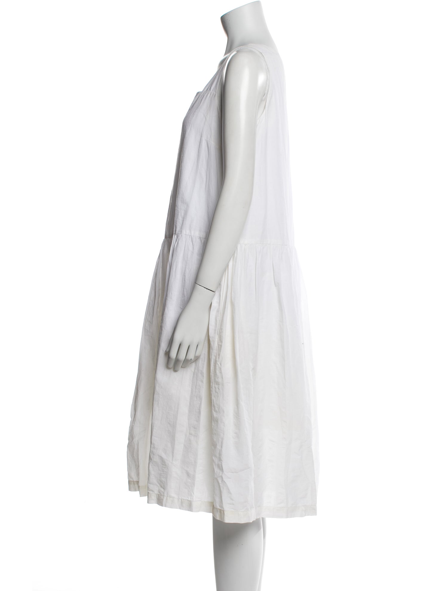 Casey Casey Square Neckline Midi Length Dress