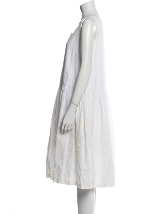 Casey Casey Square Neckline Midi Length Dress