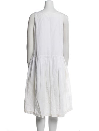 Casey Casey Square Neckline Midi Length Dress