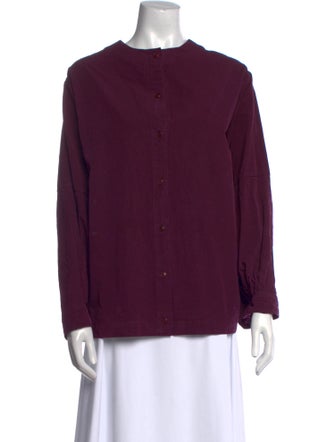Casey Casey Crew Neck Long Sleeve Blouse
