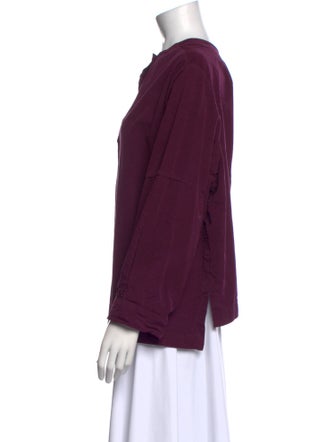 Casey Casey Crew Neck Long Sleeve Blouse