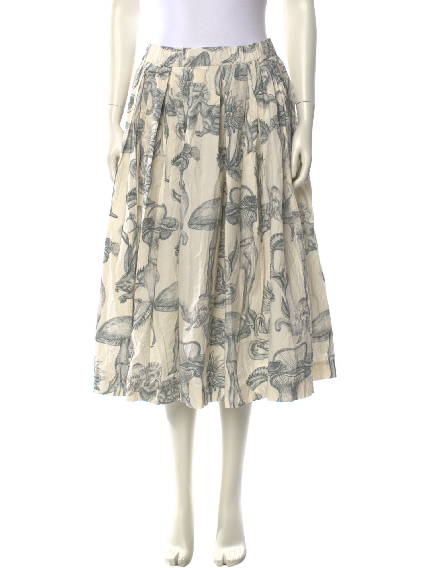 Casey Casey Printed Midi Length Skirt