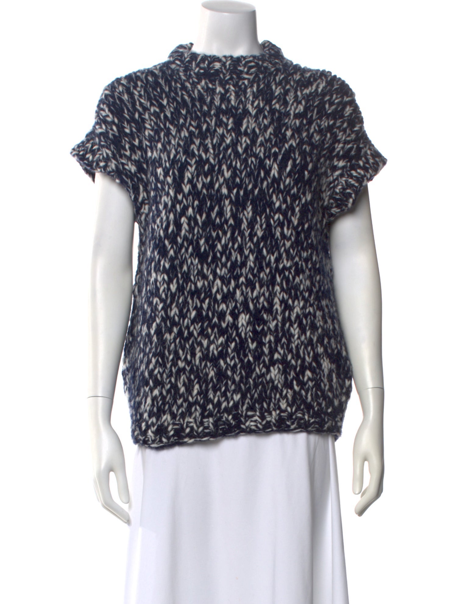 Casey Casey Wool Tweed Pattern Sweater w/ Tags