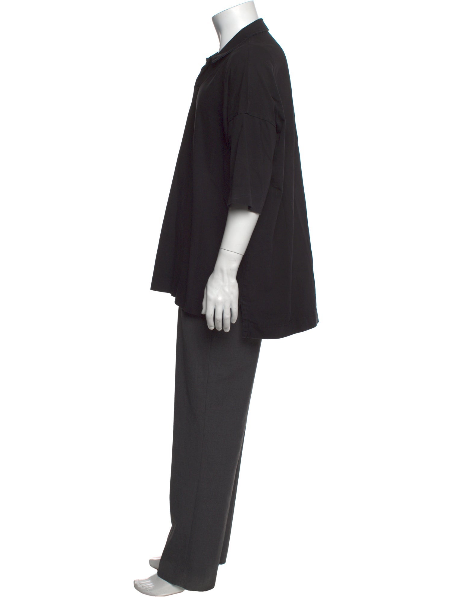 Casey Casey V-Neck Short Sleeve Polo Shirt