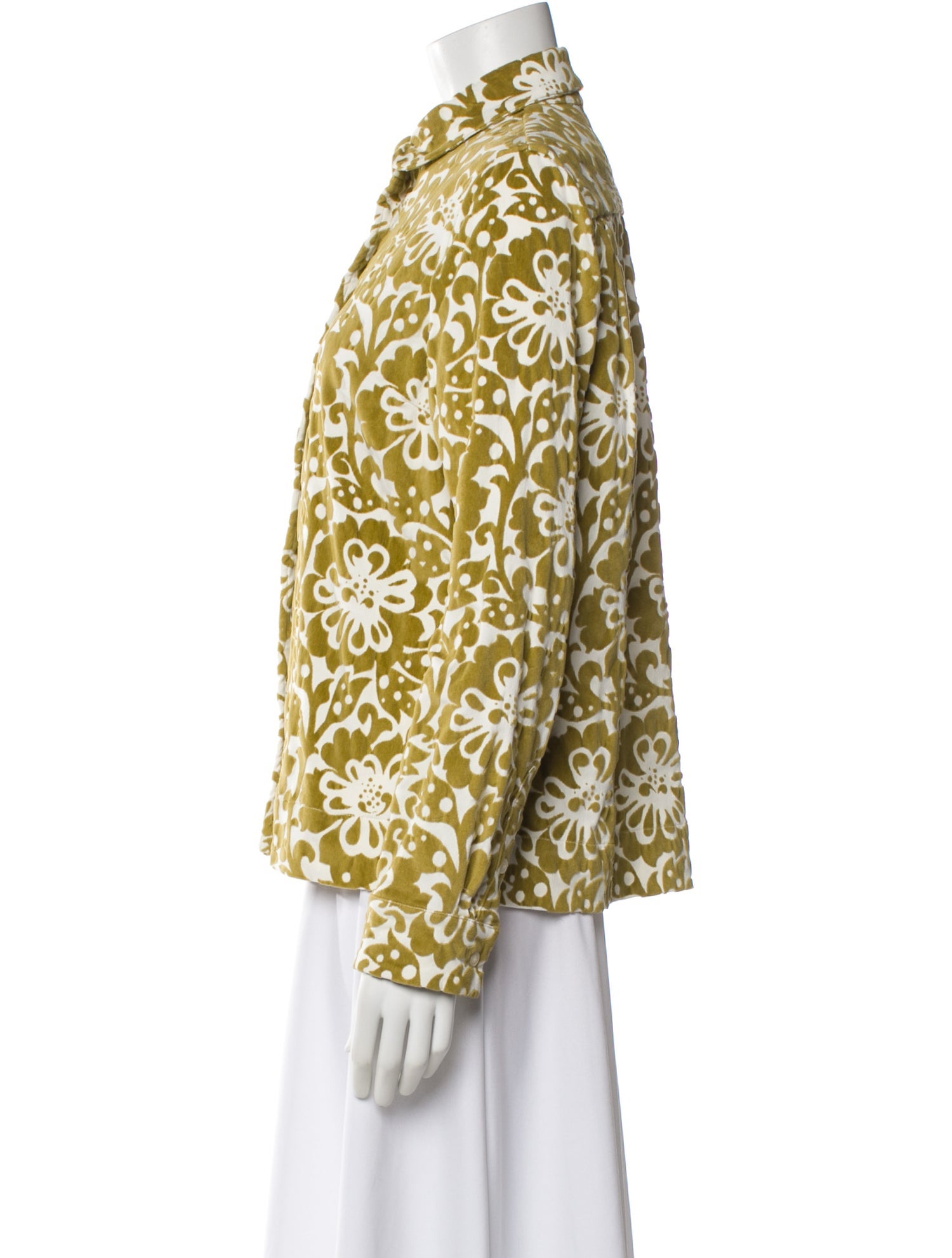 Casey Casey Nylon Floral Print Evening Jacket