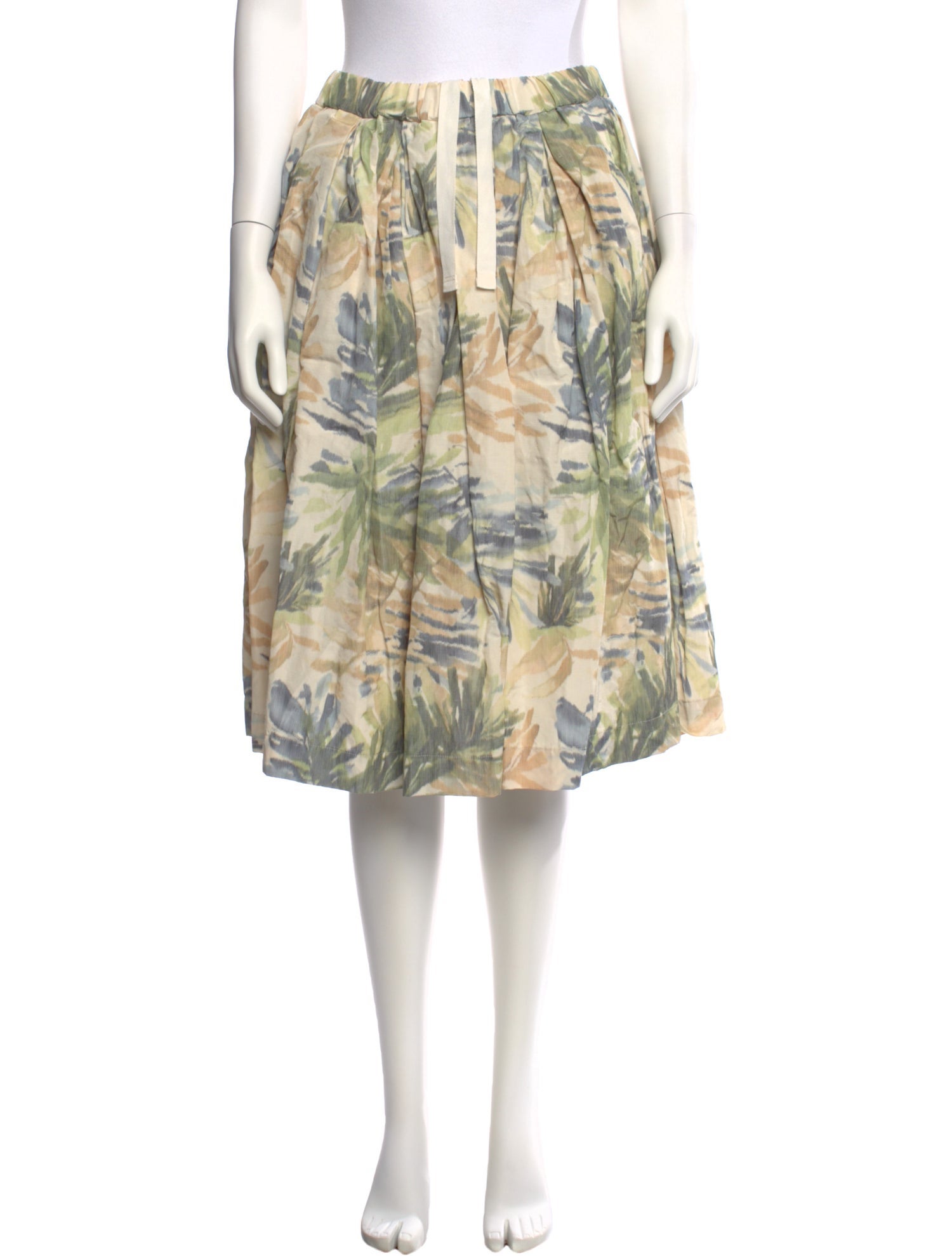 Casey Casey Floral Print Knee-Length Skirt