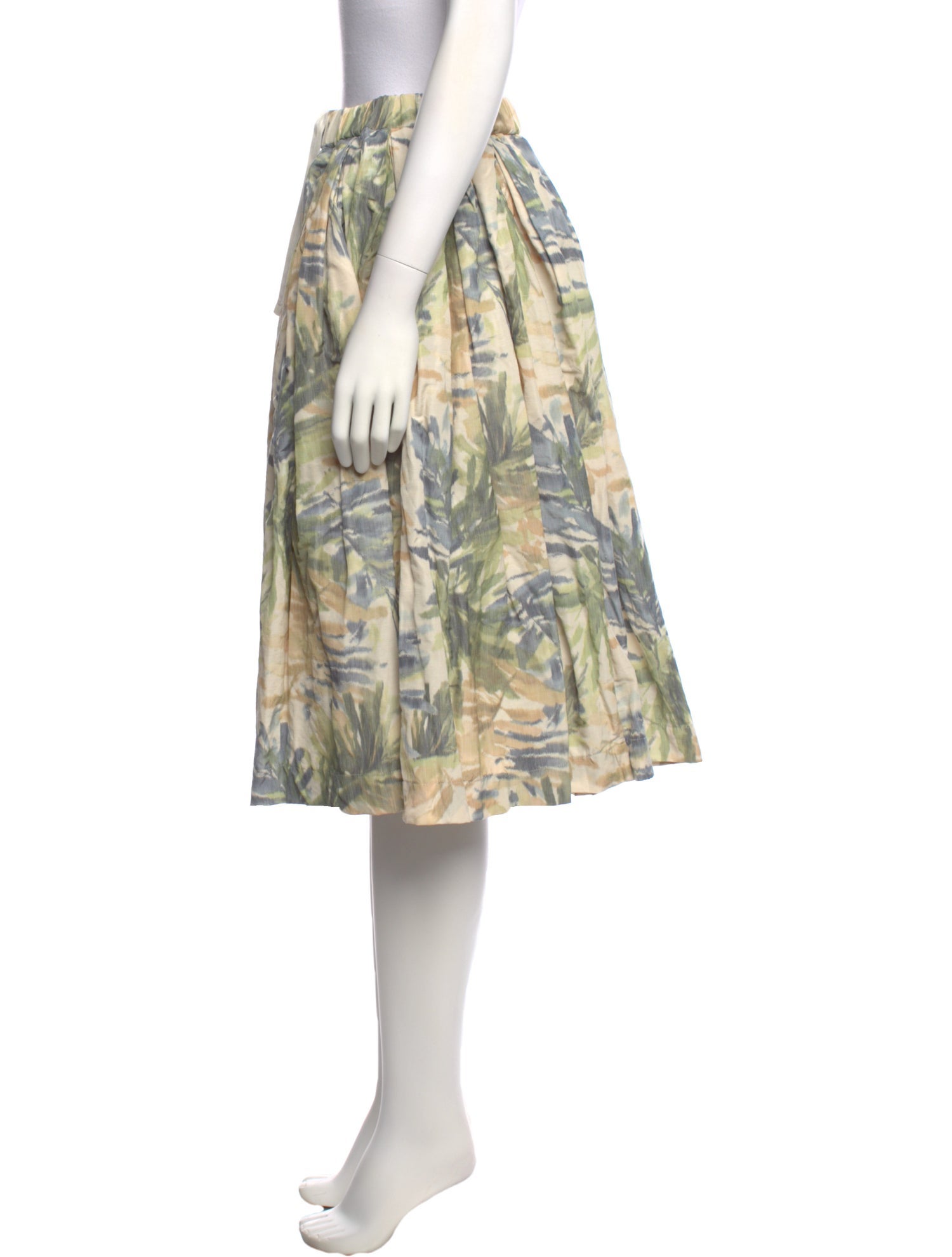 Casey Casey Floral Print Knee-Length Skirt