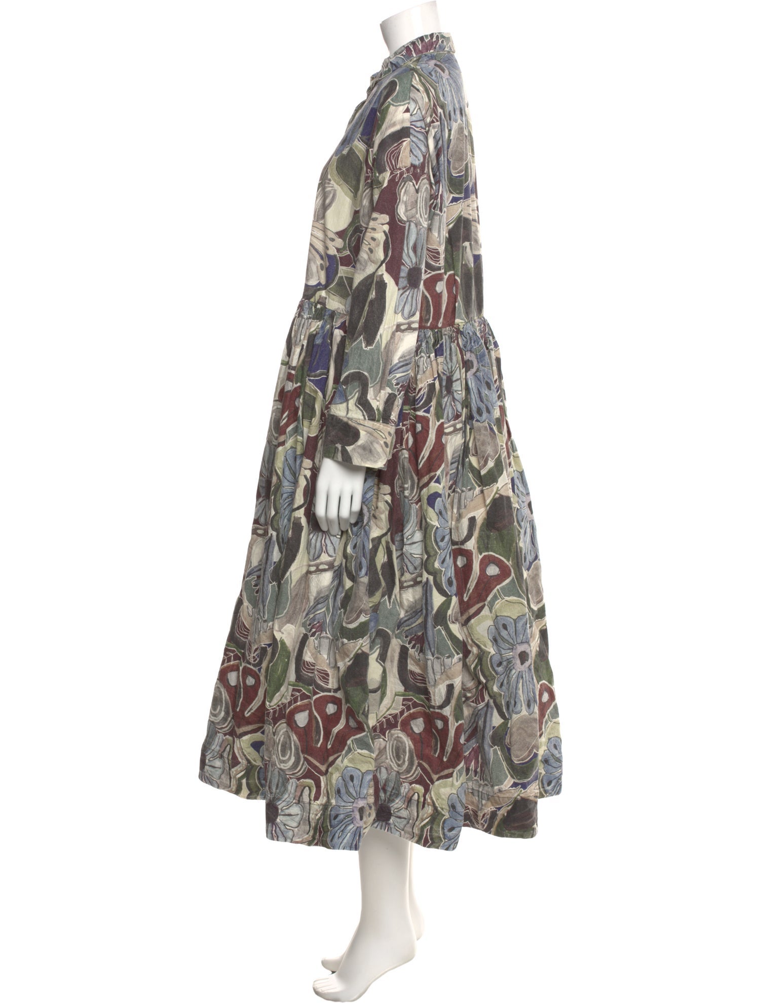 Casey Casey Floral Print Long Dress
