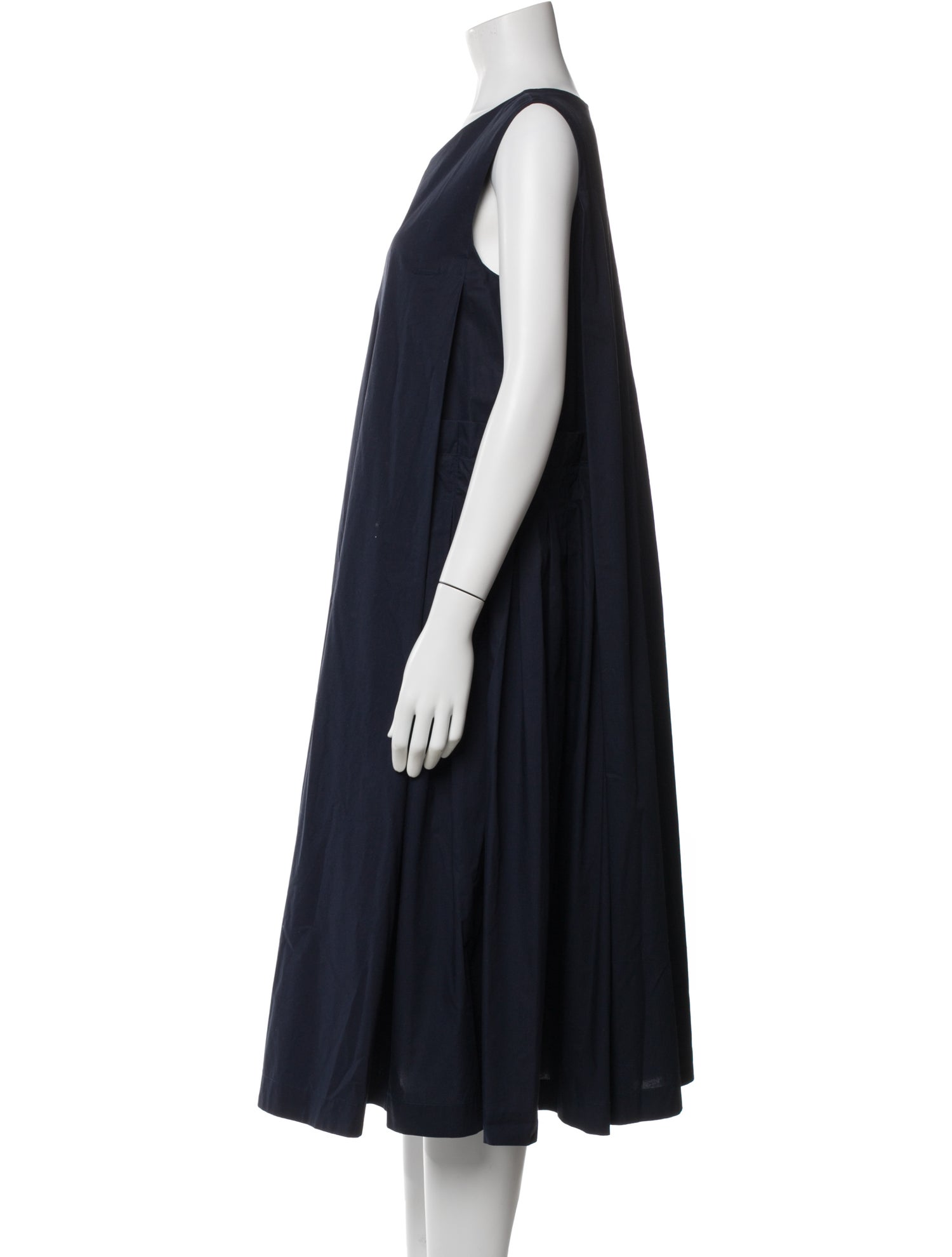 Casey Casey Scoop Neck Midi Length Dress
