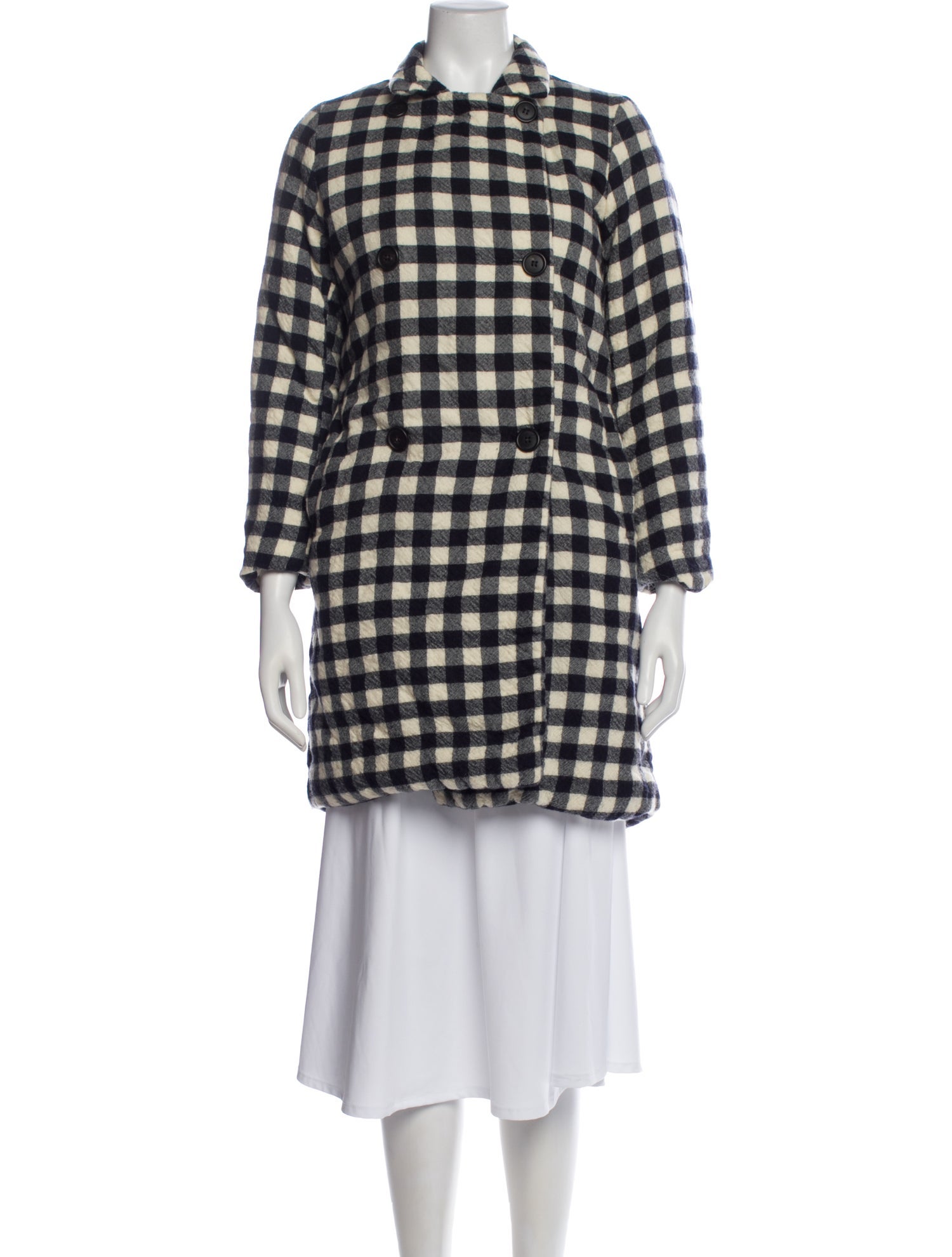 Casey Casey Plaid Print Coat