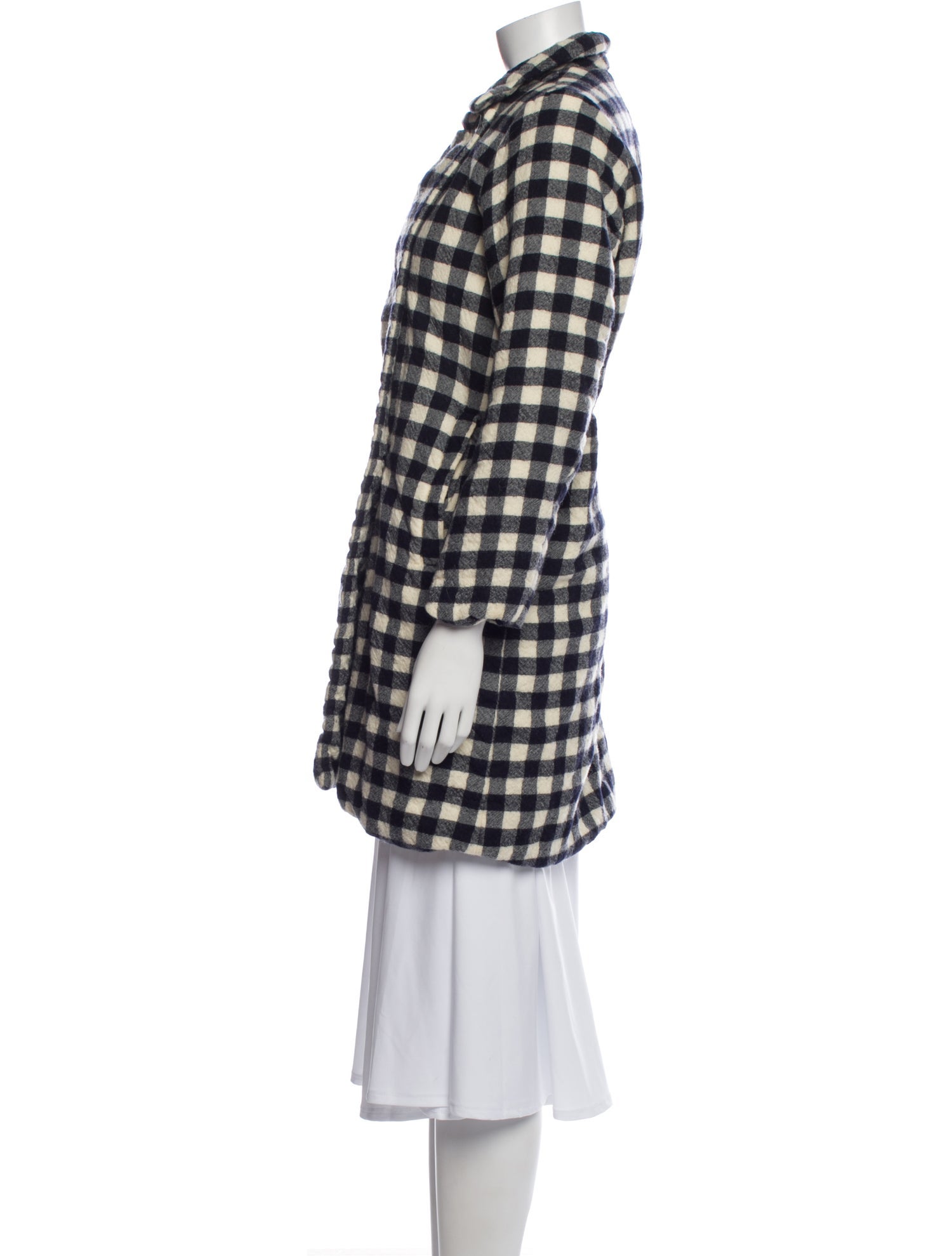 Casey Casey Plaid Print Coat
