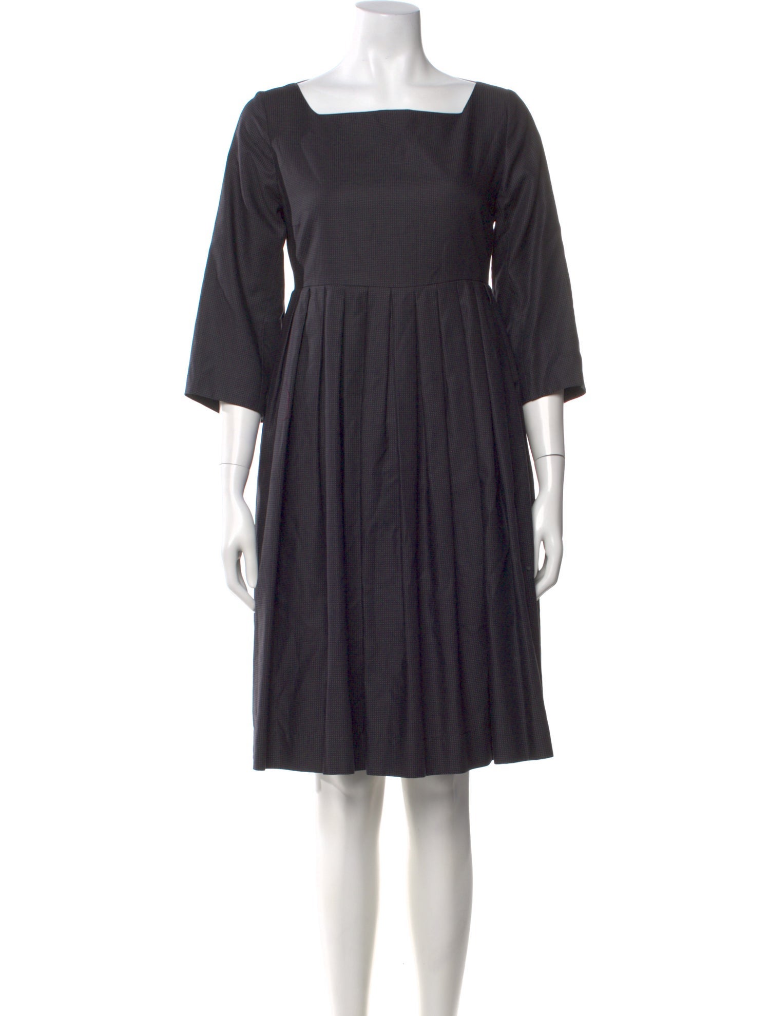 Casey Casey Square Neckline Knee-Length Dress