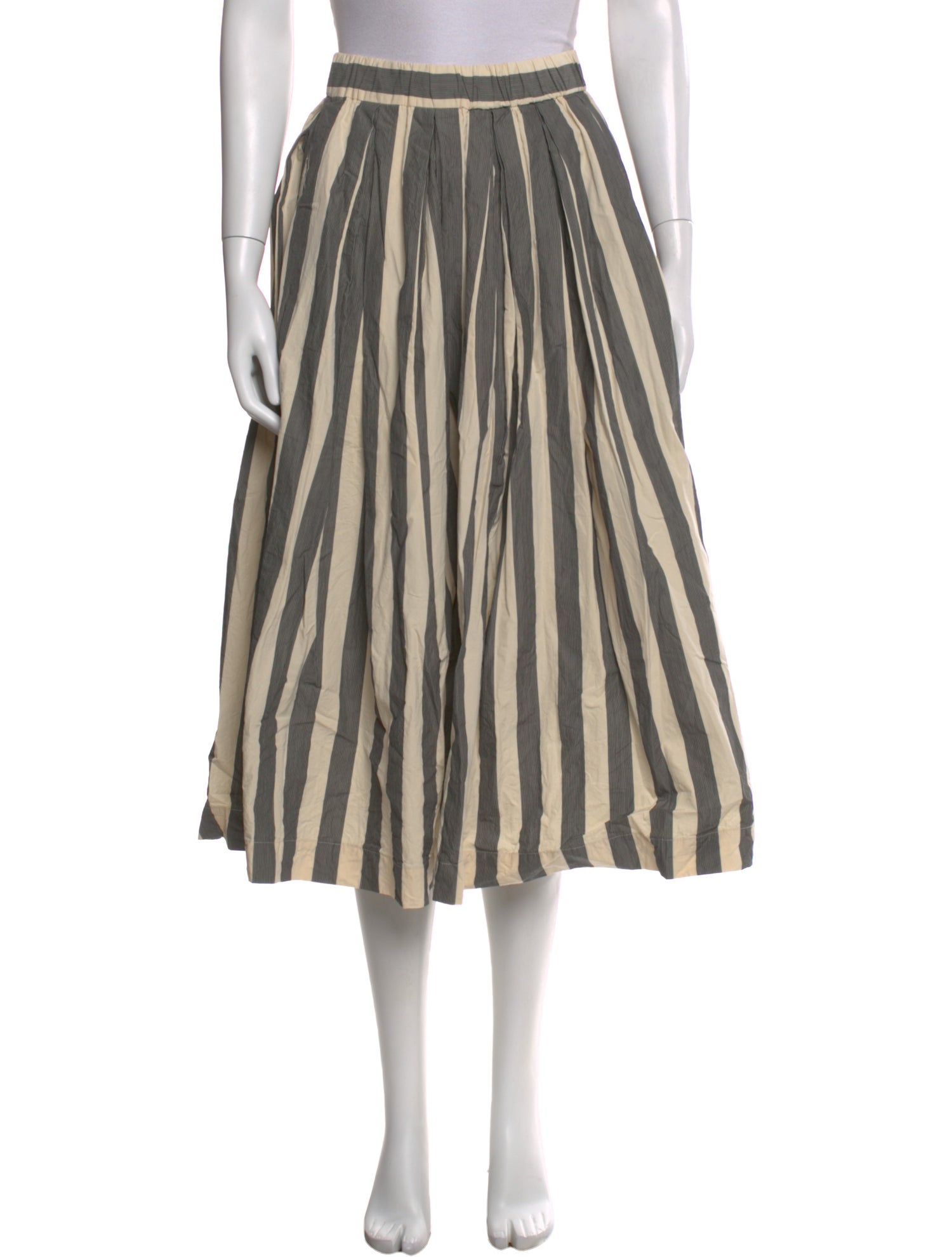 Casey Casey Striped Midi Length Skirt