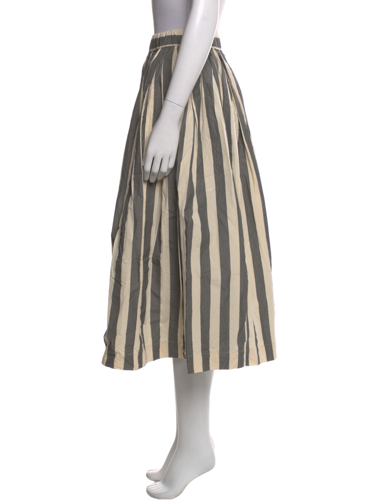 Casey Casey Striped Midi Length Skirt