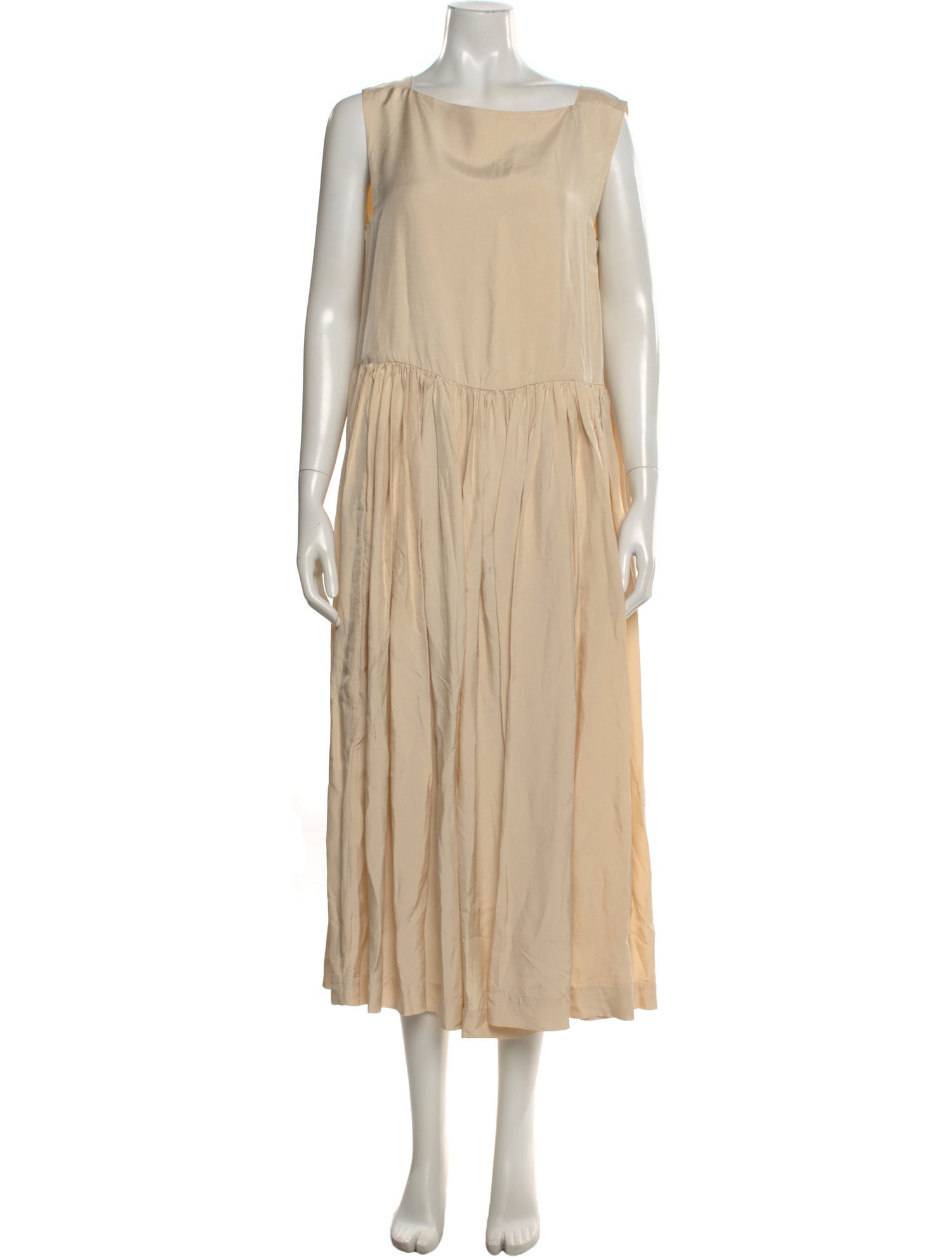 Casey Casey Bateau Neckline Long Dress