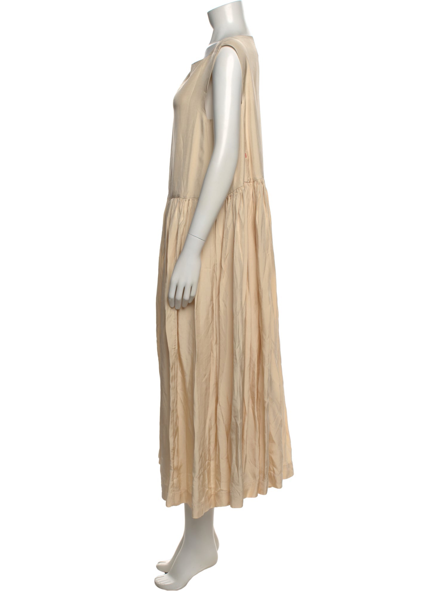 Casey Casey Bateau Neckline Long Dress