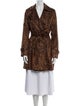 Cache Animal Print Faux Fur Coat