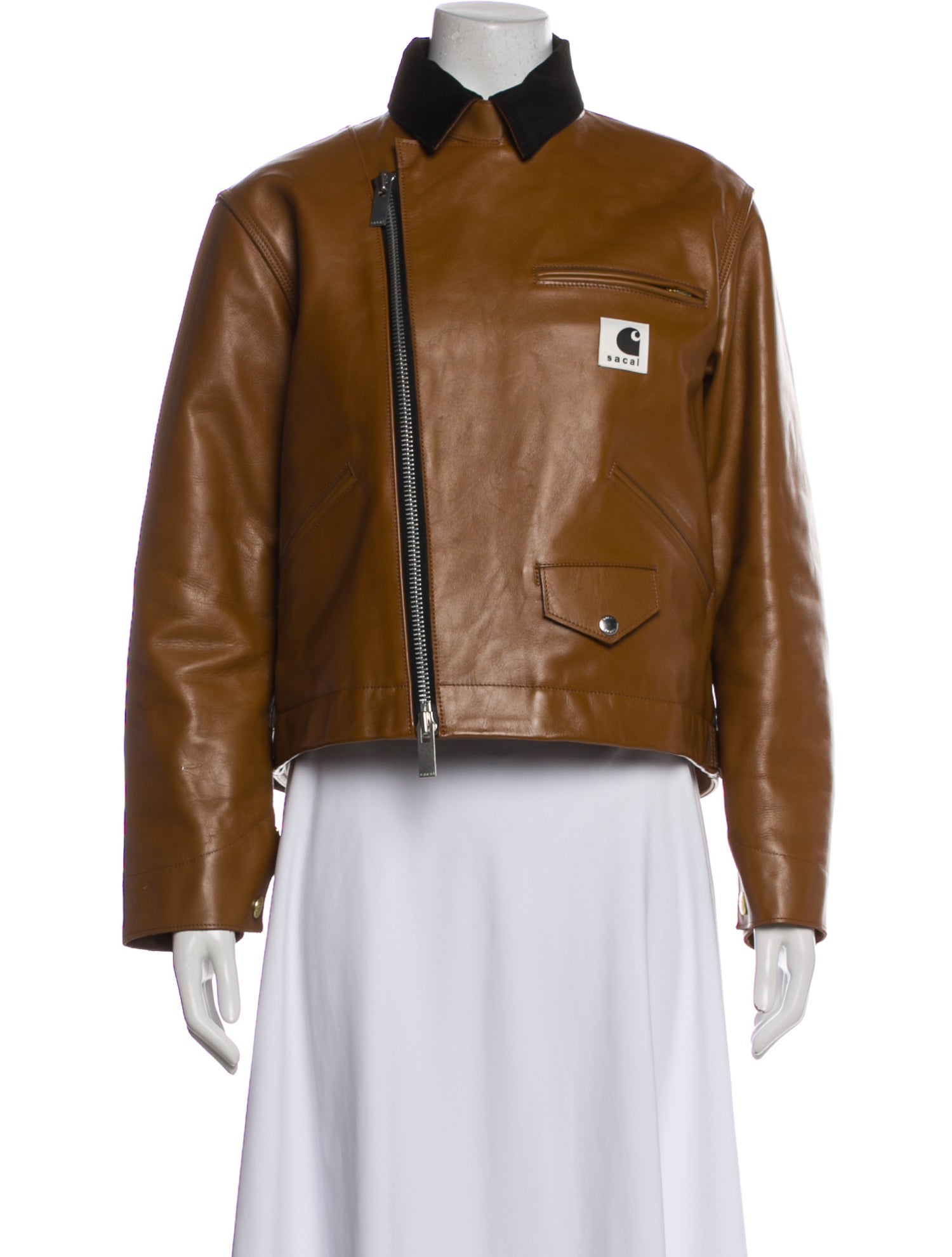 Carhartt WIP x Sacai Leather Biker Jacket