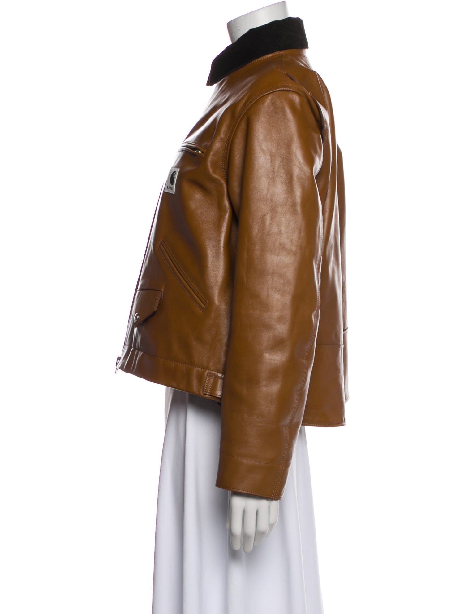 Carhartt WIP x Sacai Leather Biker Jacket
