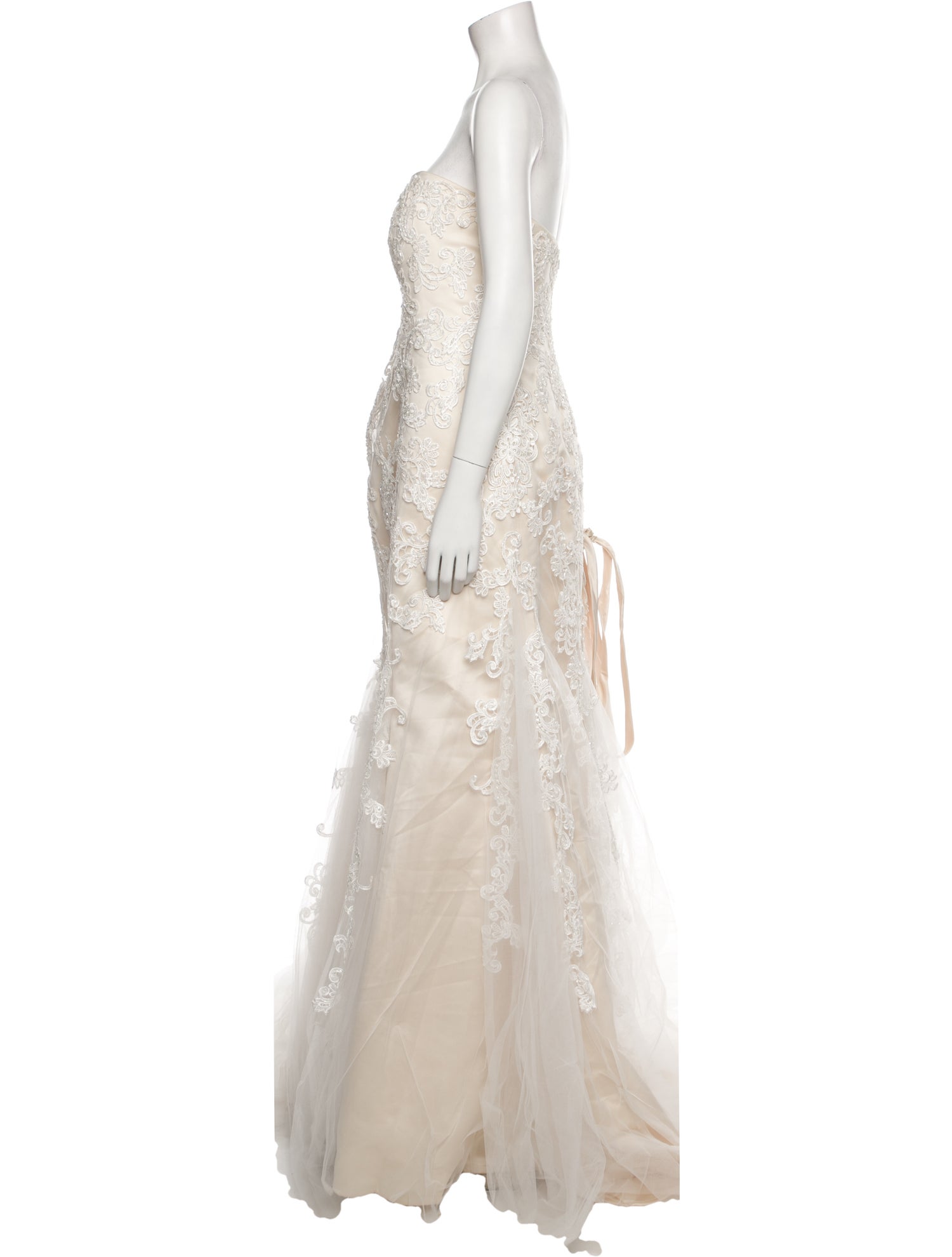 Casablanca Bridal Strapless Long Dress