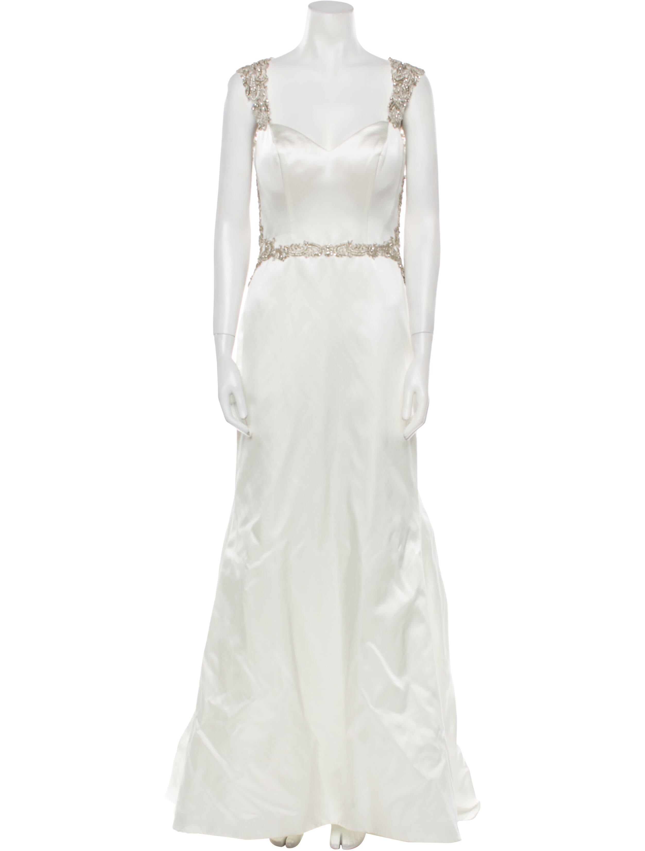 Casablanca Bridal Square Neckline Long Dress
