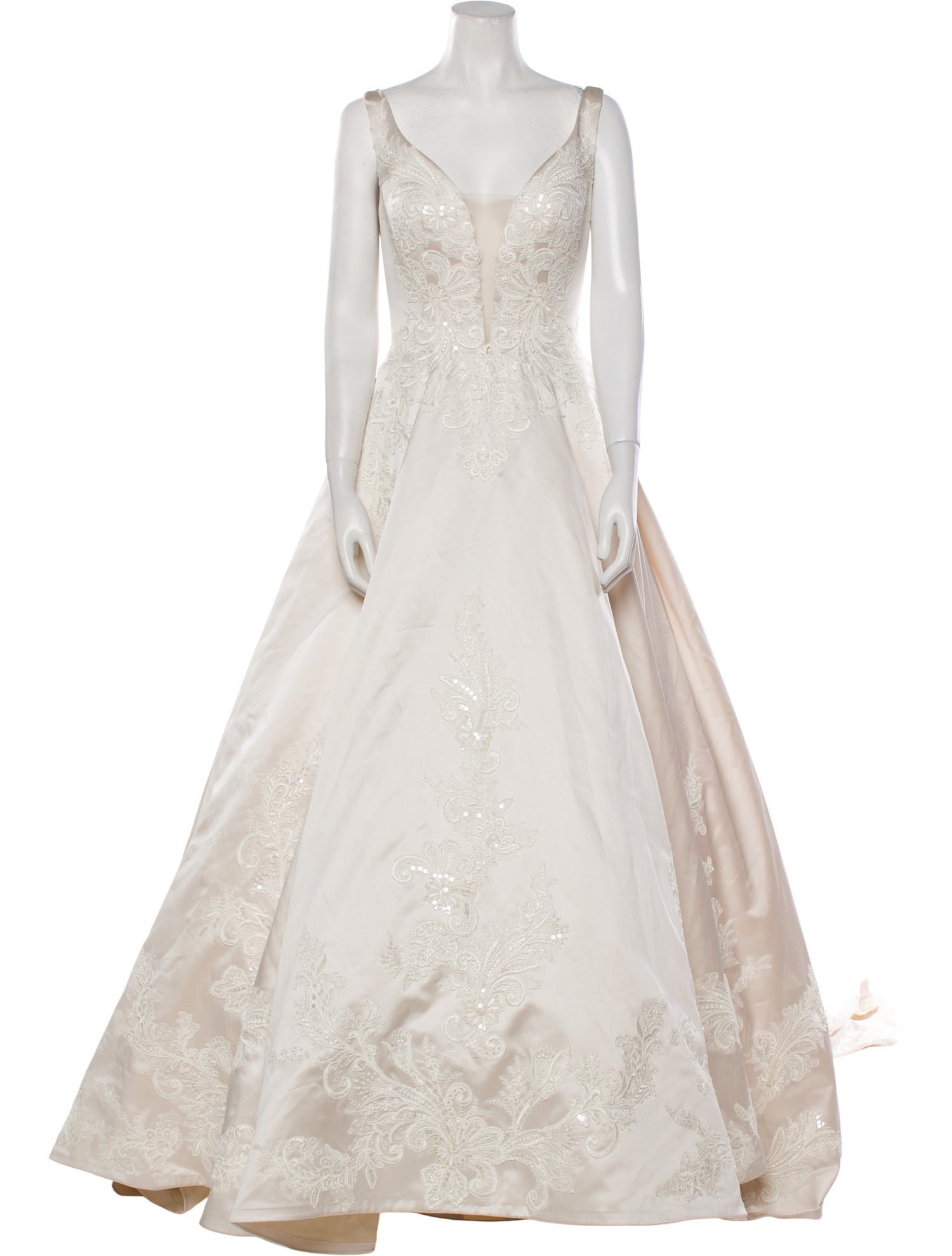 Casablanca Bridal V-Neck Long Dress