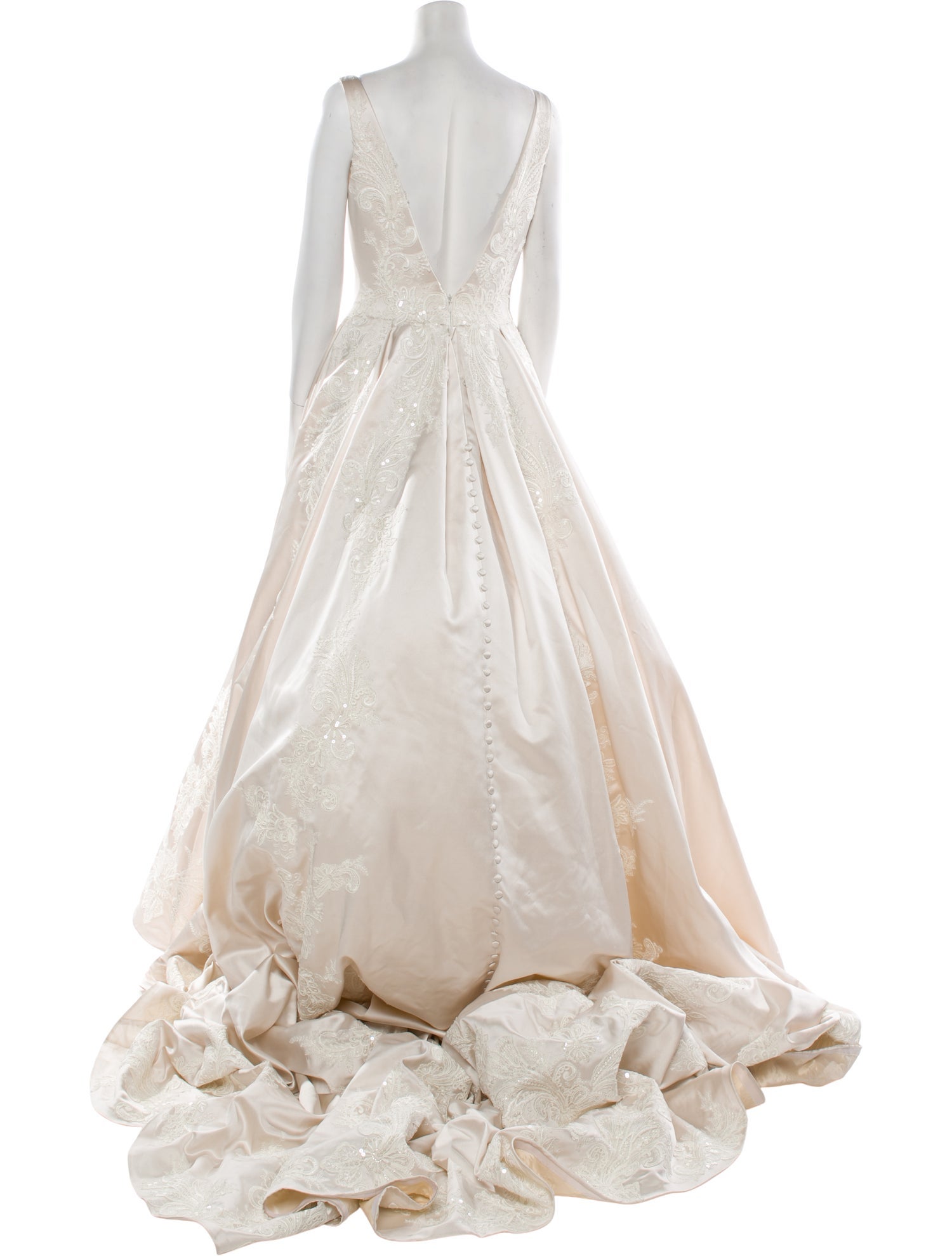Casablanca Bridal V-Neck Long Dress