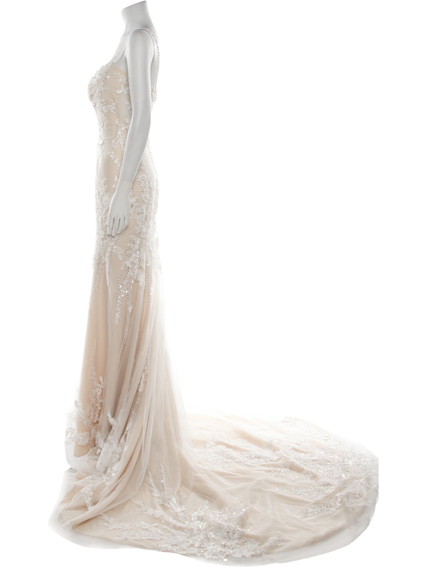 Casablanca Bridal Lace Long Dress w/ Tags