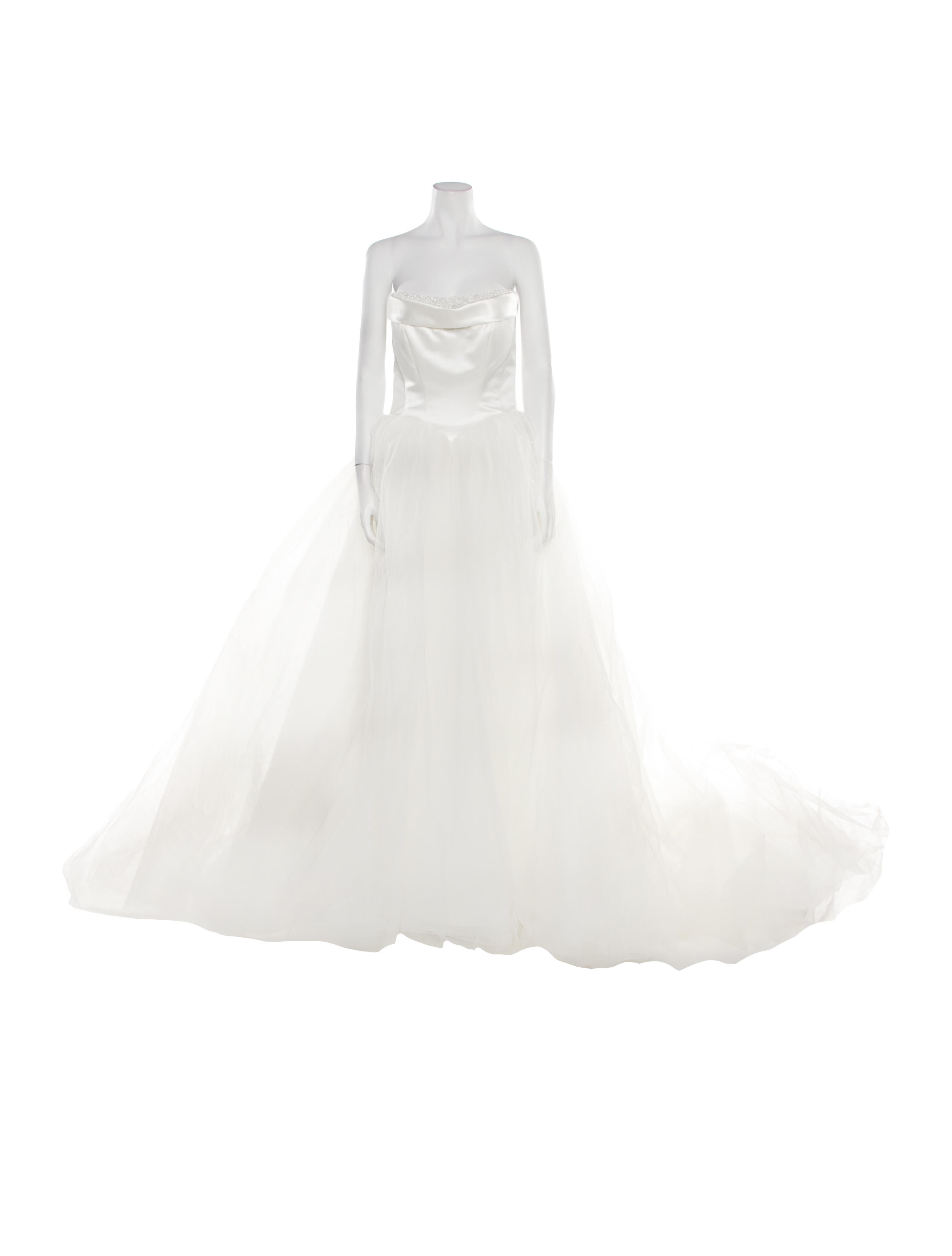 Casablanca Bridal Strapless Long Dress w/ Tags