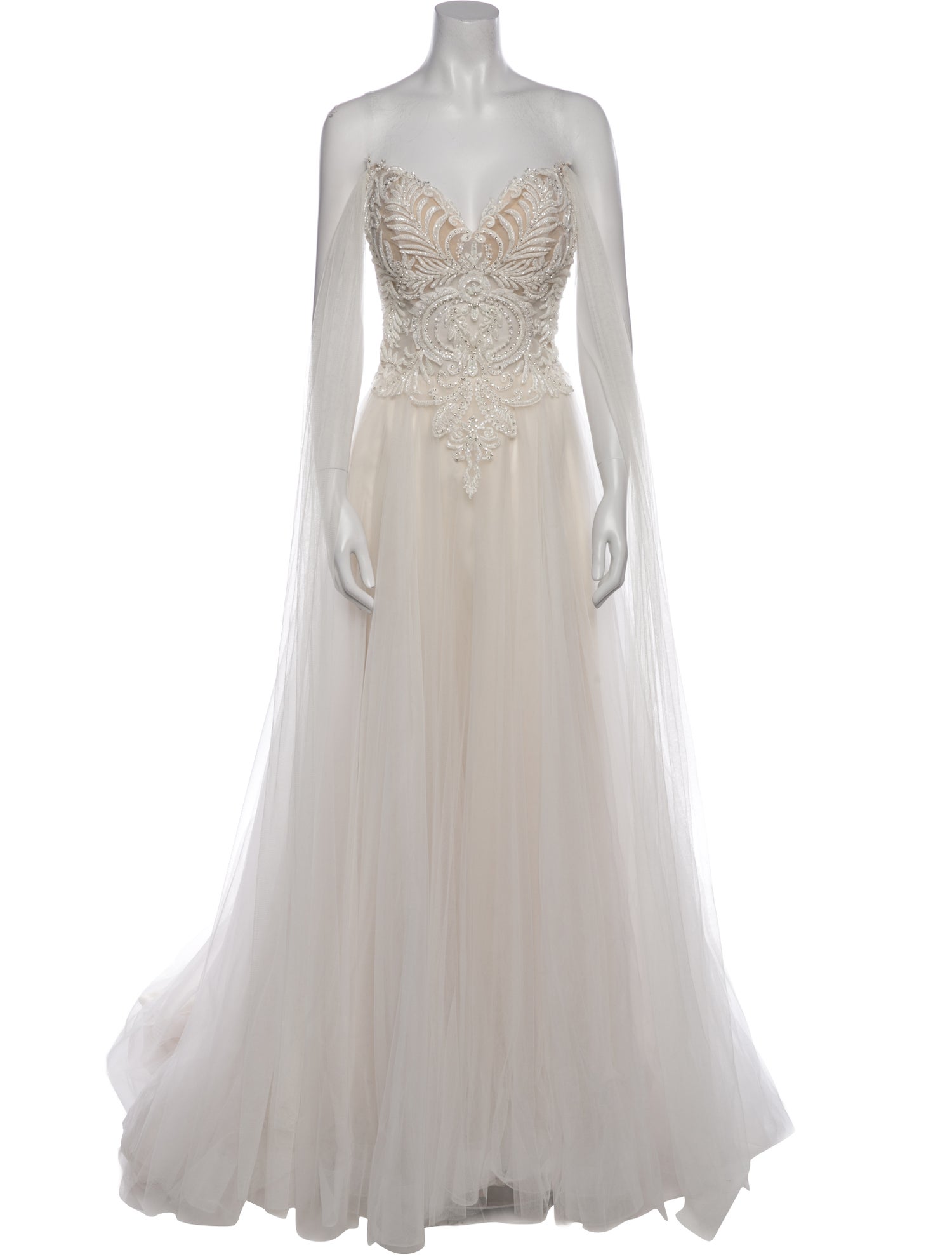 Casablanca Bridal Strapless Long Dress w/ Tags