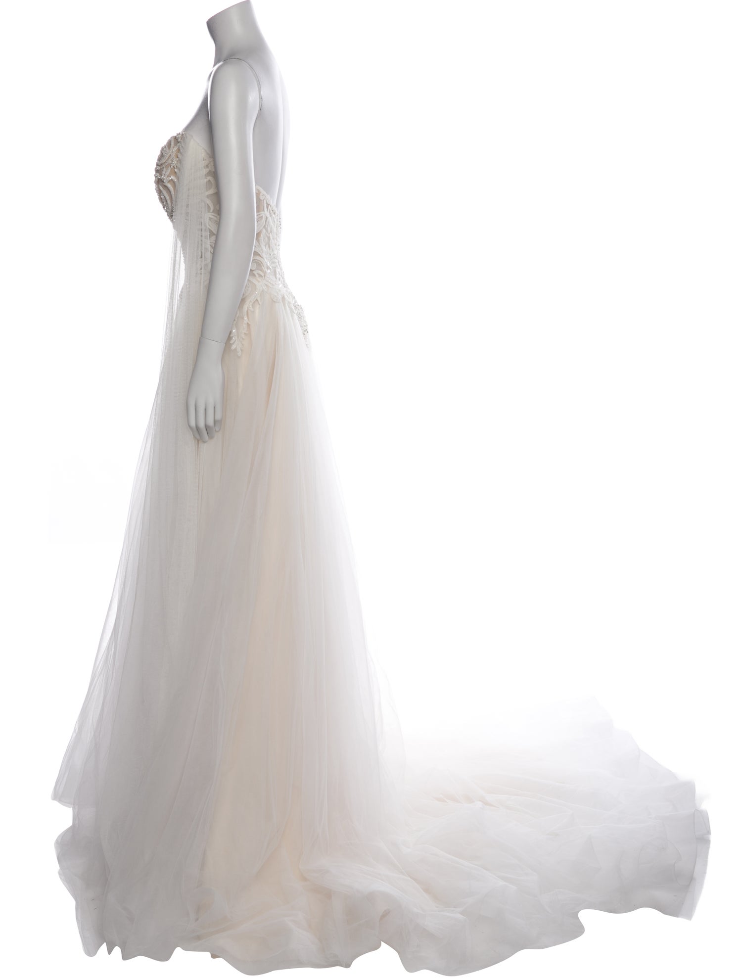 Casablanca Bridal Strapless Long Dress w/ Tags