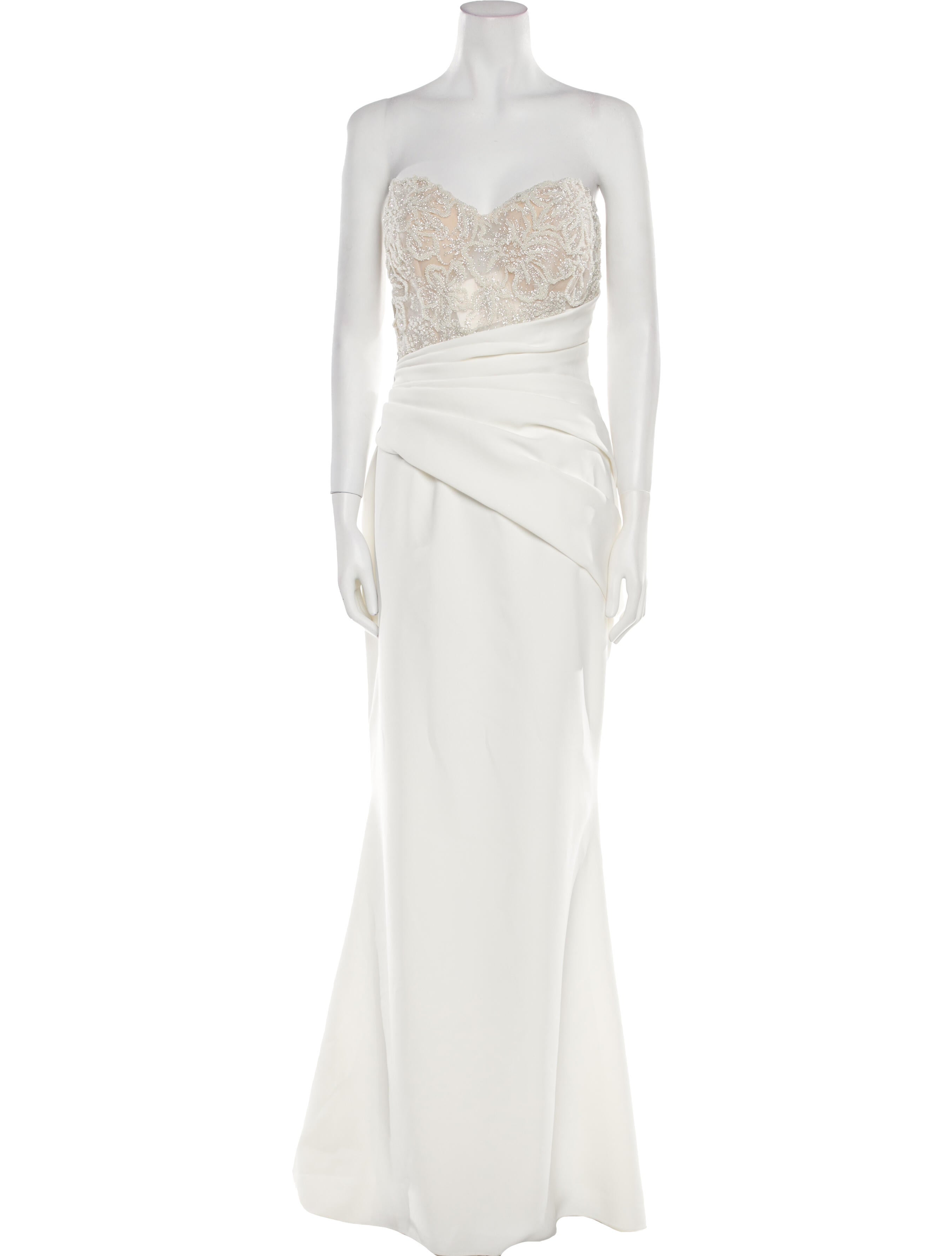 Casablanca Bridal Strapless Long Dress