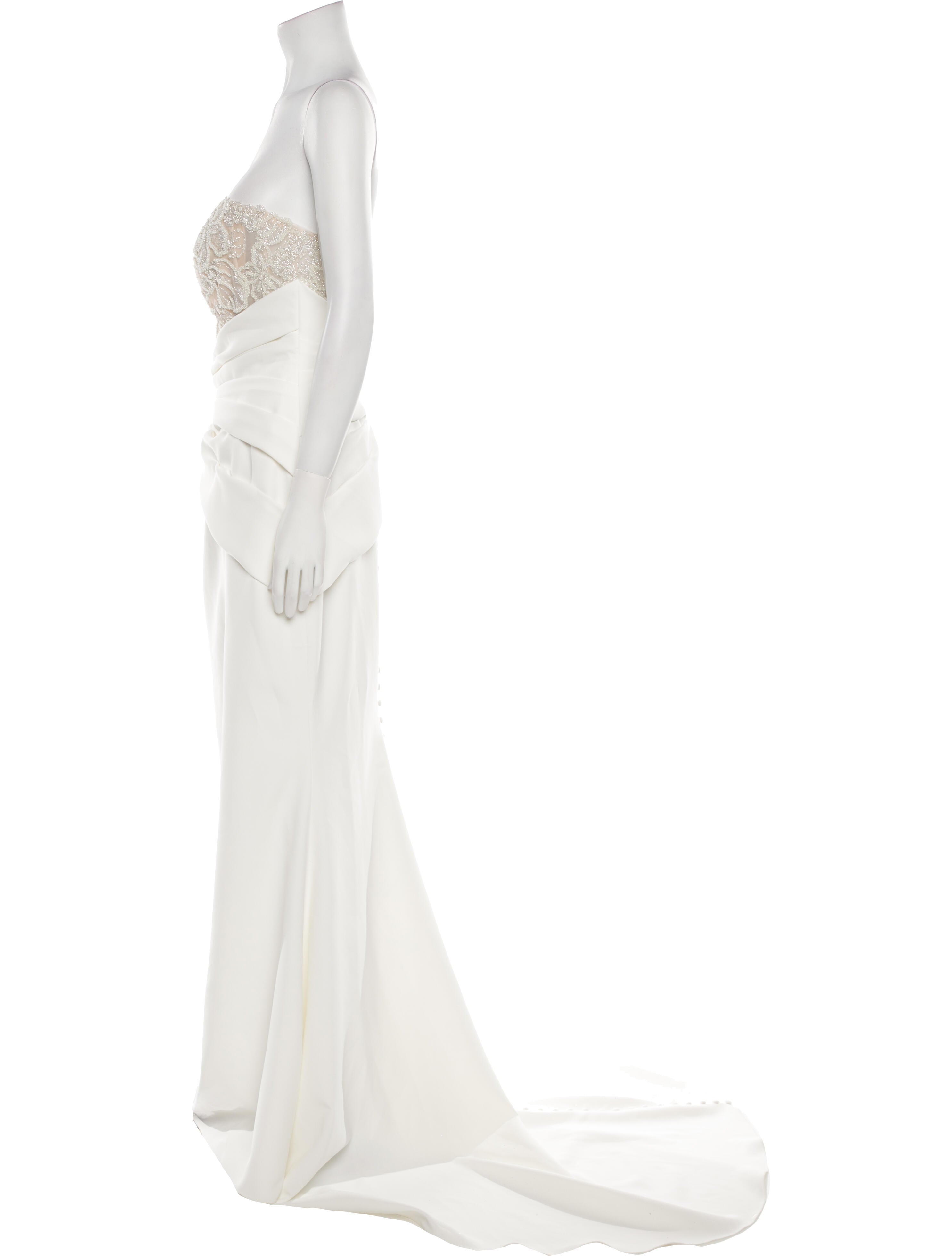 Casablanca Bridal Strapless Long Dress