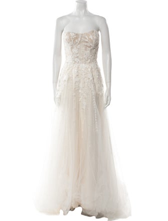 Casablanca Bridal Strapless Long Dress