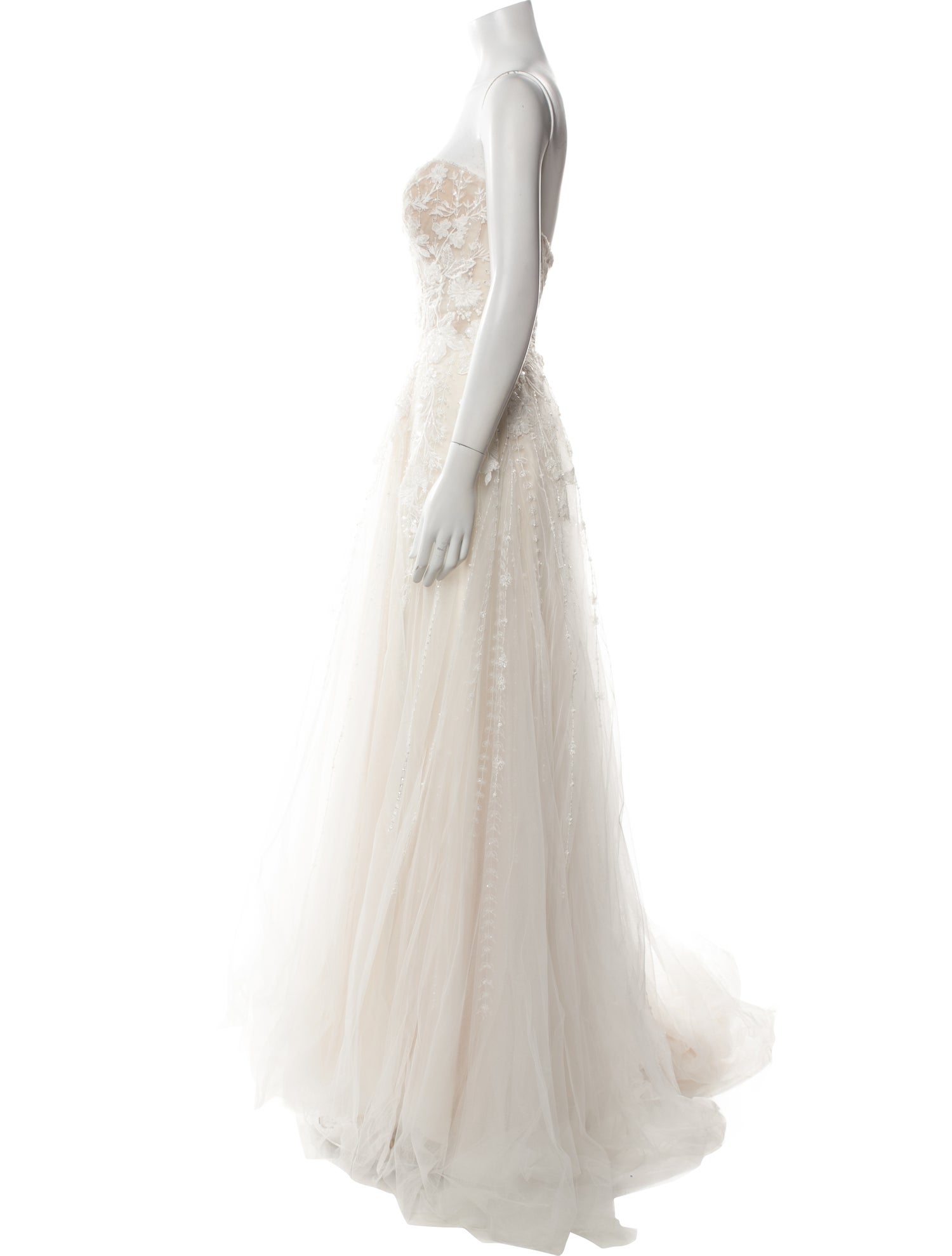 Casablanca Bridal Strapless Long Dress