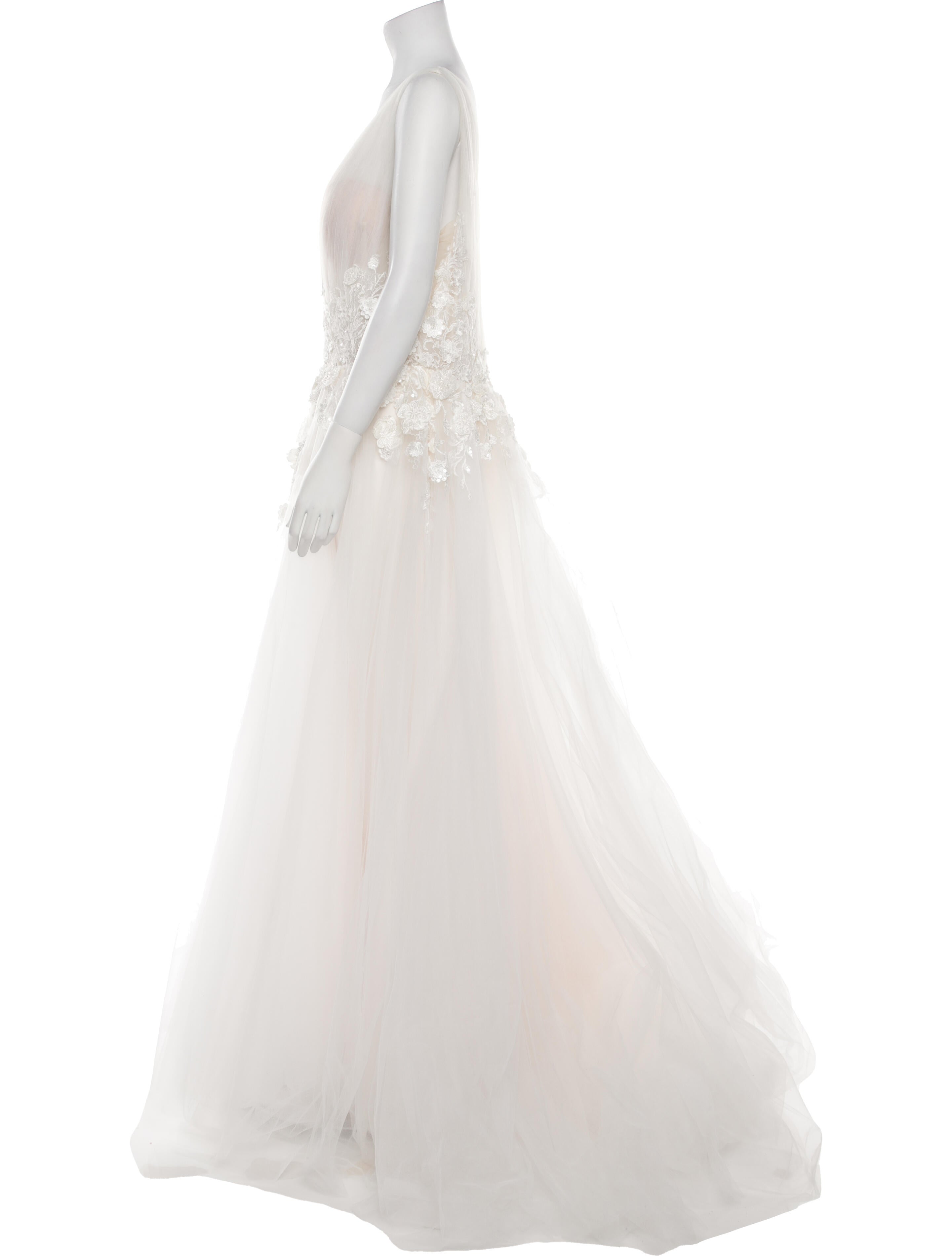 Casablanca Bridal V-Neck Long Dress