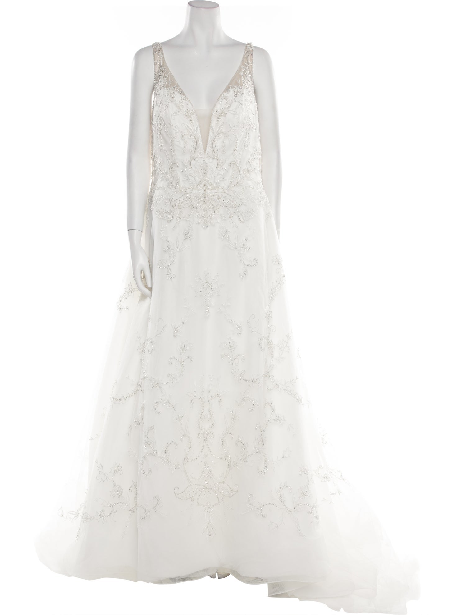 Casablanca Bridal V-Neck Long Dress