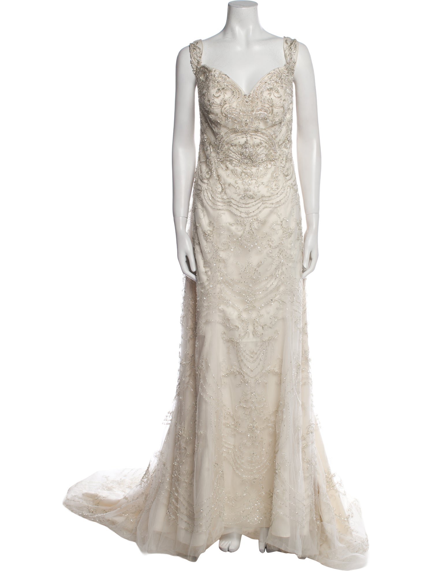 Casablanca Bridal Cowl Neck Long Dress w/ Tags