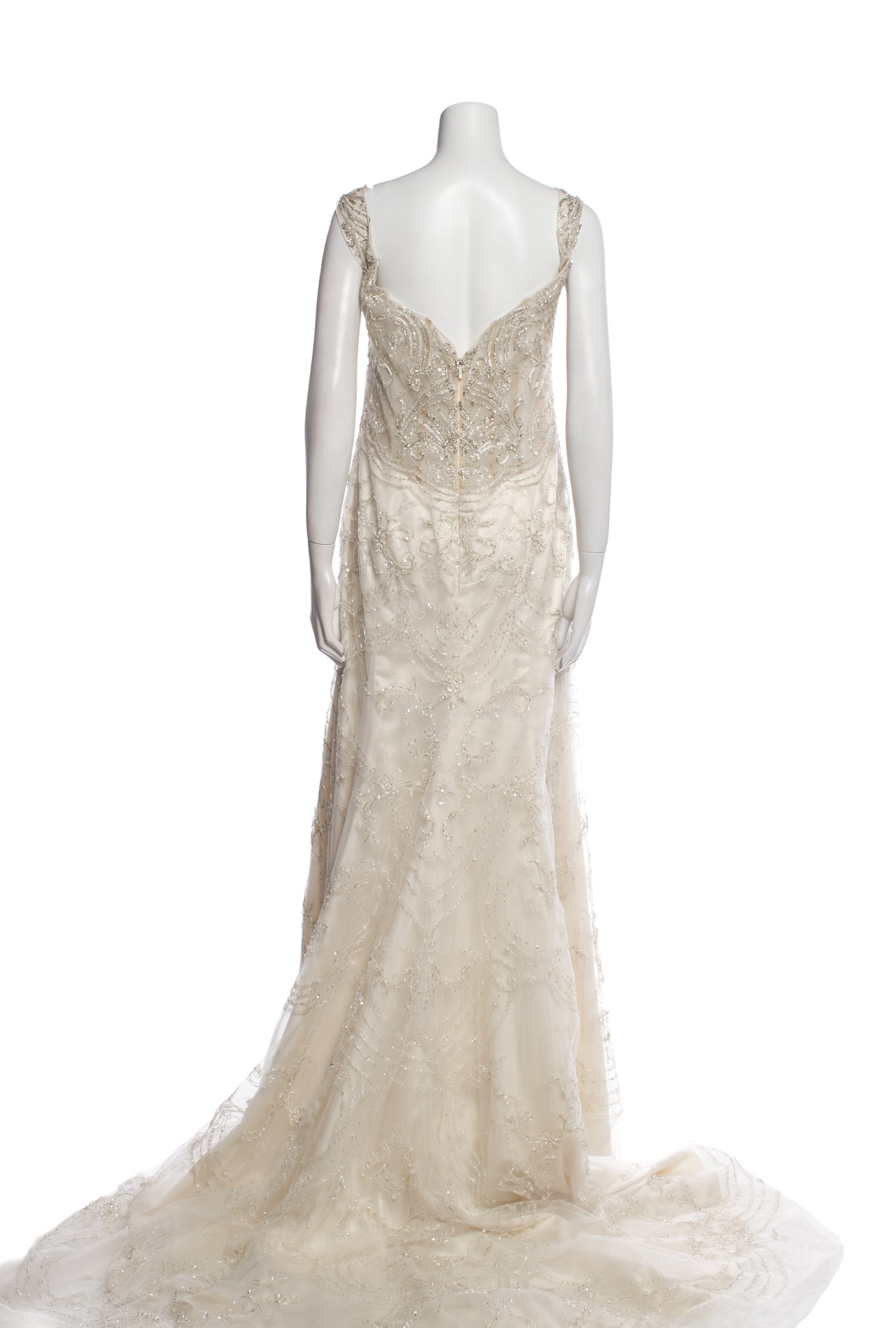 Casablanca Bridal Cowl Neck Long Dress w/ Tags