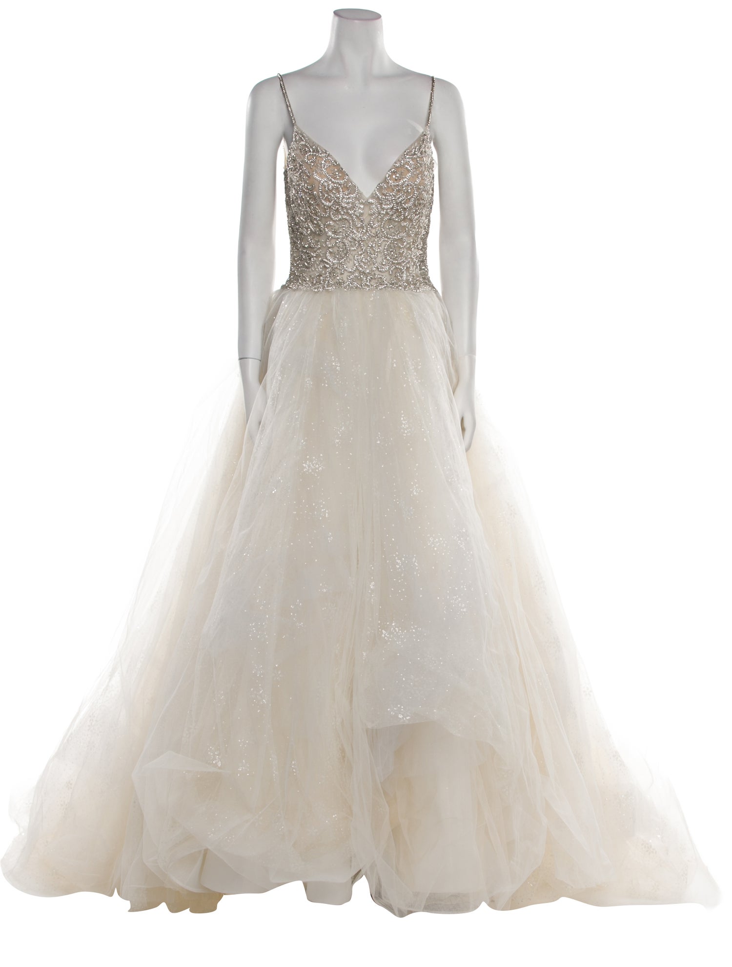 Casablanca Bridal V-Neck Long Dress w/ Tags