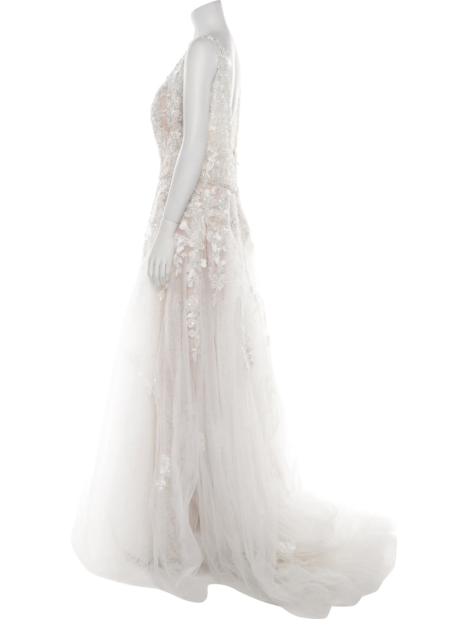 Casablanca Bridal Lace Long Dress w/ Tags