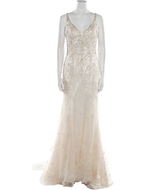 Casablanca Bridal V-Neck Long Dress