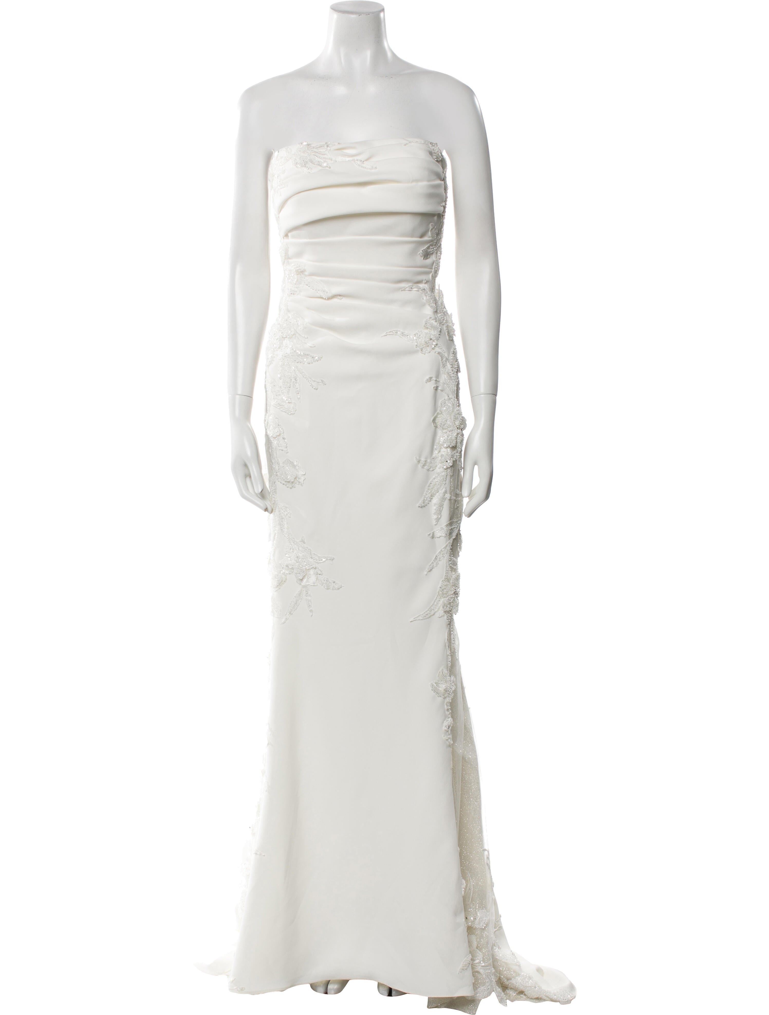 Casablanca Bridal Strapless Long Dress