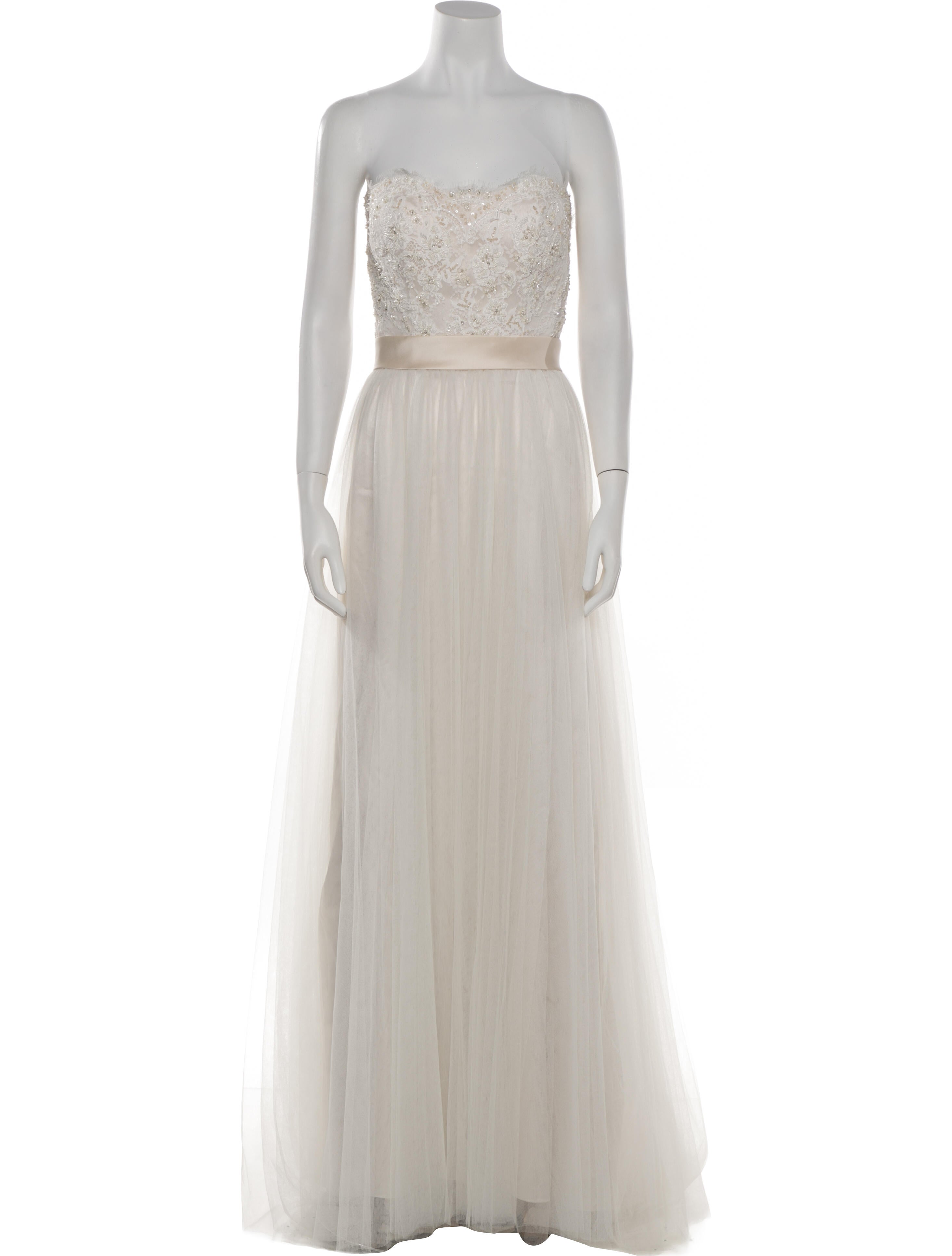 Casablanca Bridal Strapless Long Dress