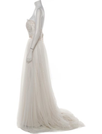 Casablanca Bridal Strapless Long Dress