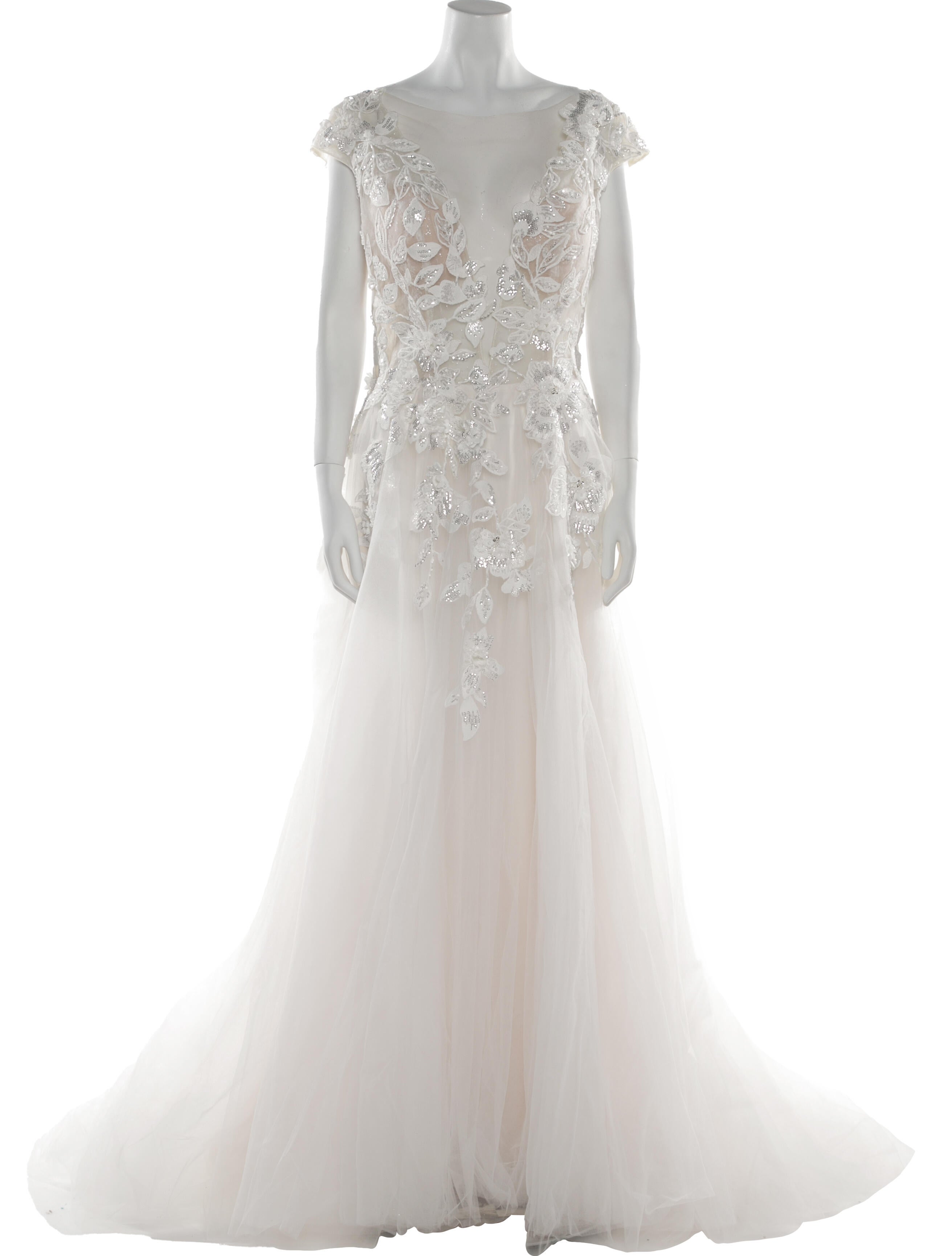 Casablanca Bridal V-Neck Long Dress