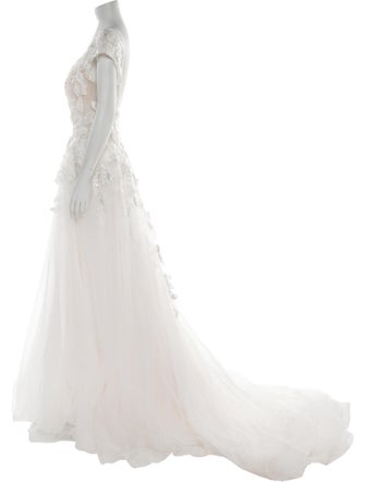 Casablanca Bridal V-Neck Long Dress