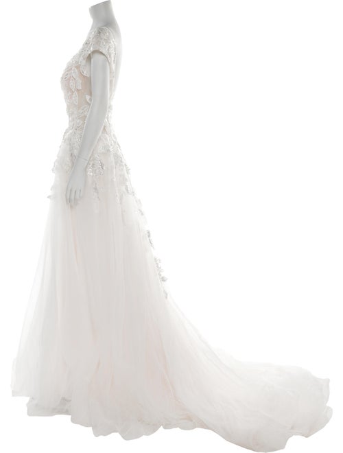 Casablanca Bridal V-Neck Long Dress