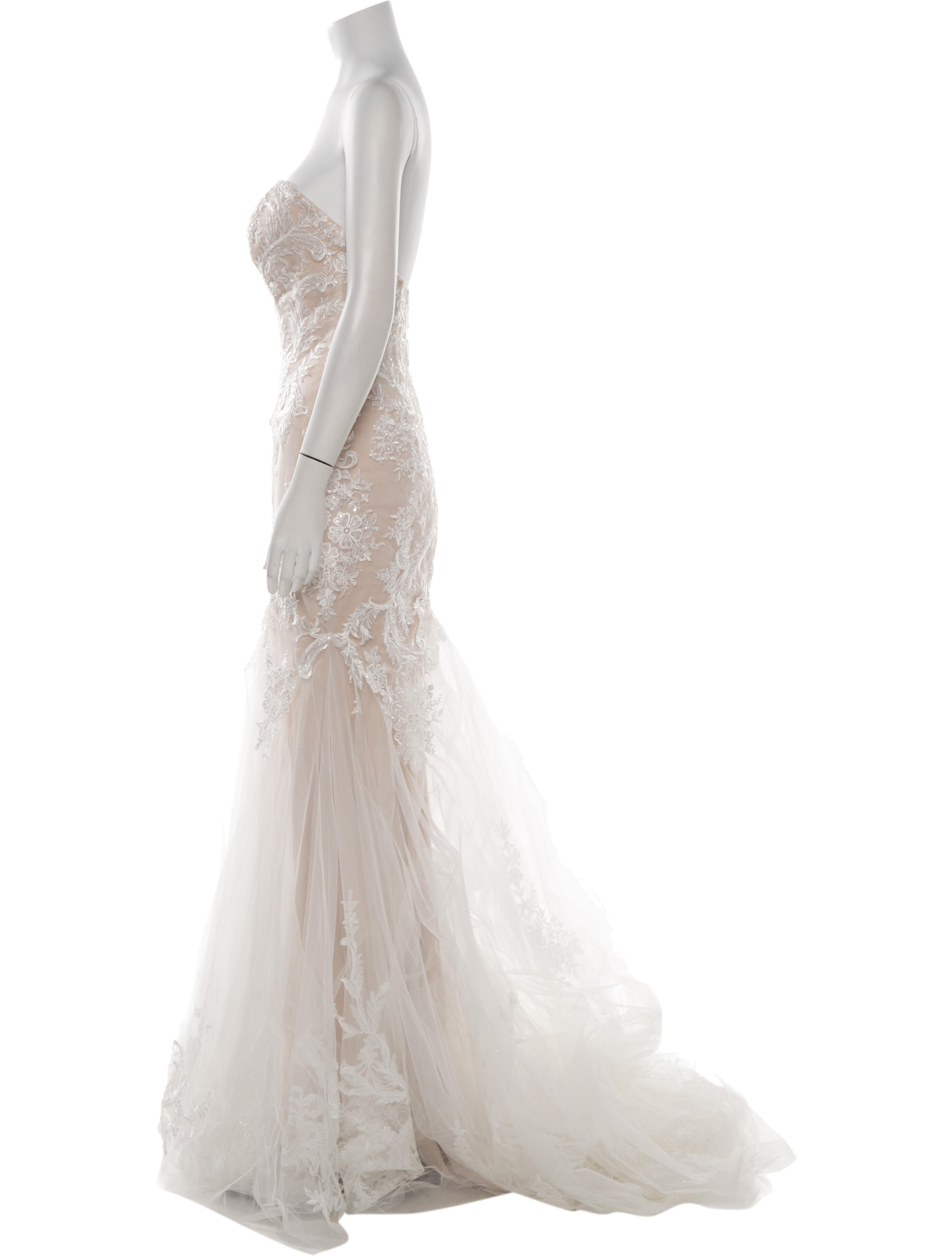 Casablanca Bridal Strapless Long Dress