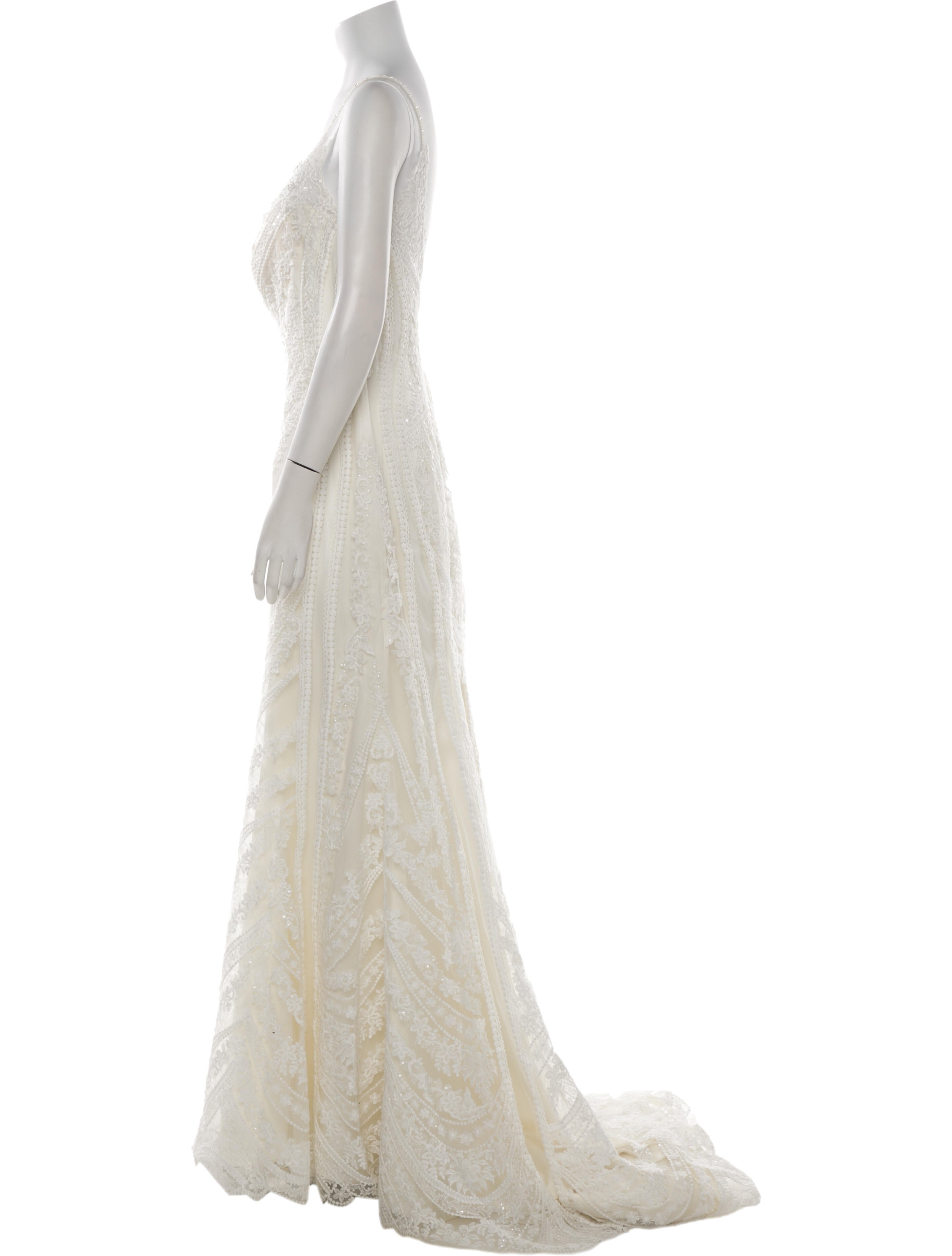 Casablanca Bridal V-Neck Long Dress